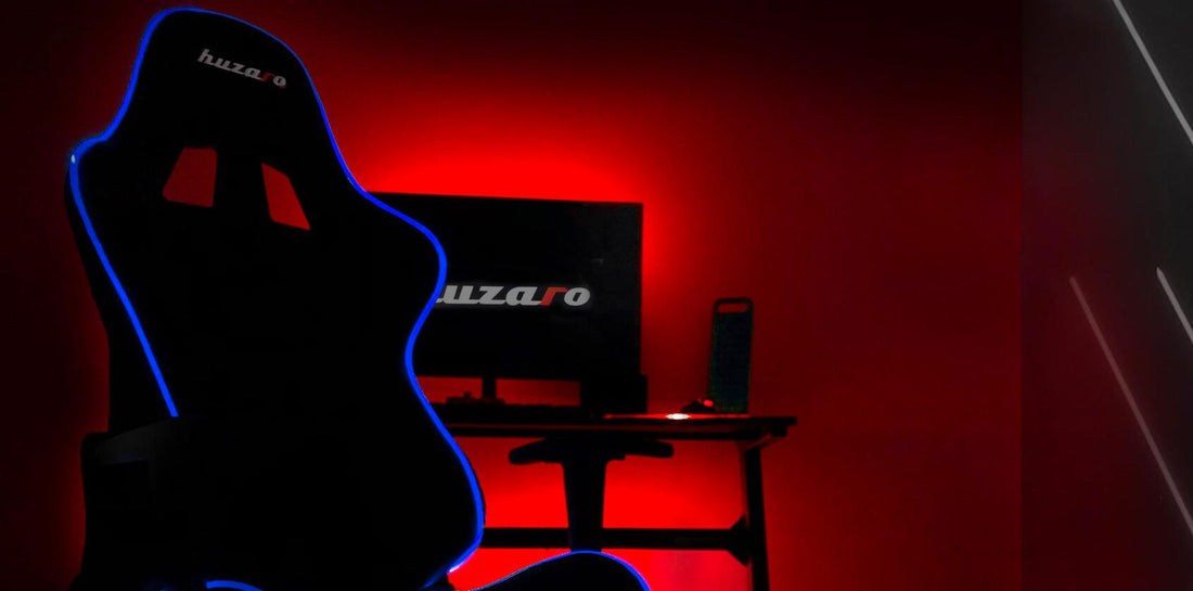 LED žaidimų kėdė - šviečia, mirksi, keičia spalvas