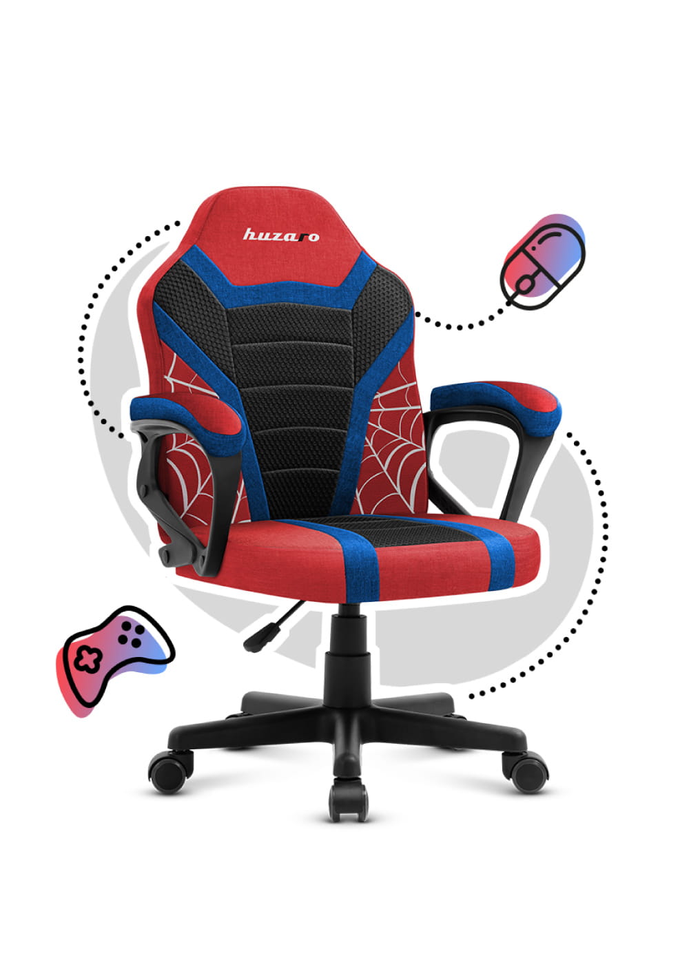 Huzaro Ranger 1.0 Spider Mesh Žaidimų kėdė vaikui