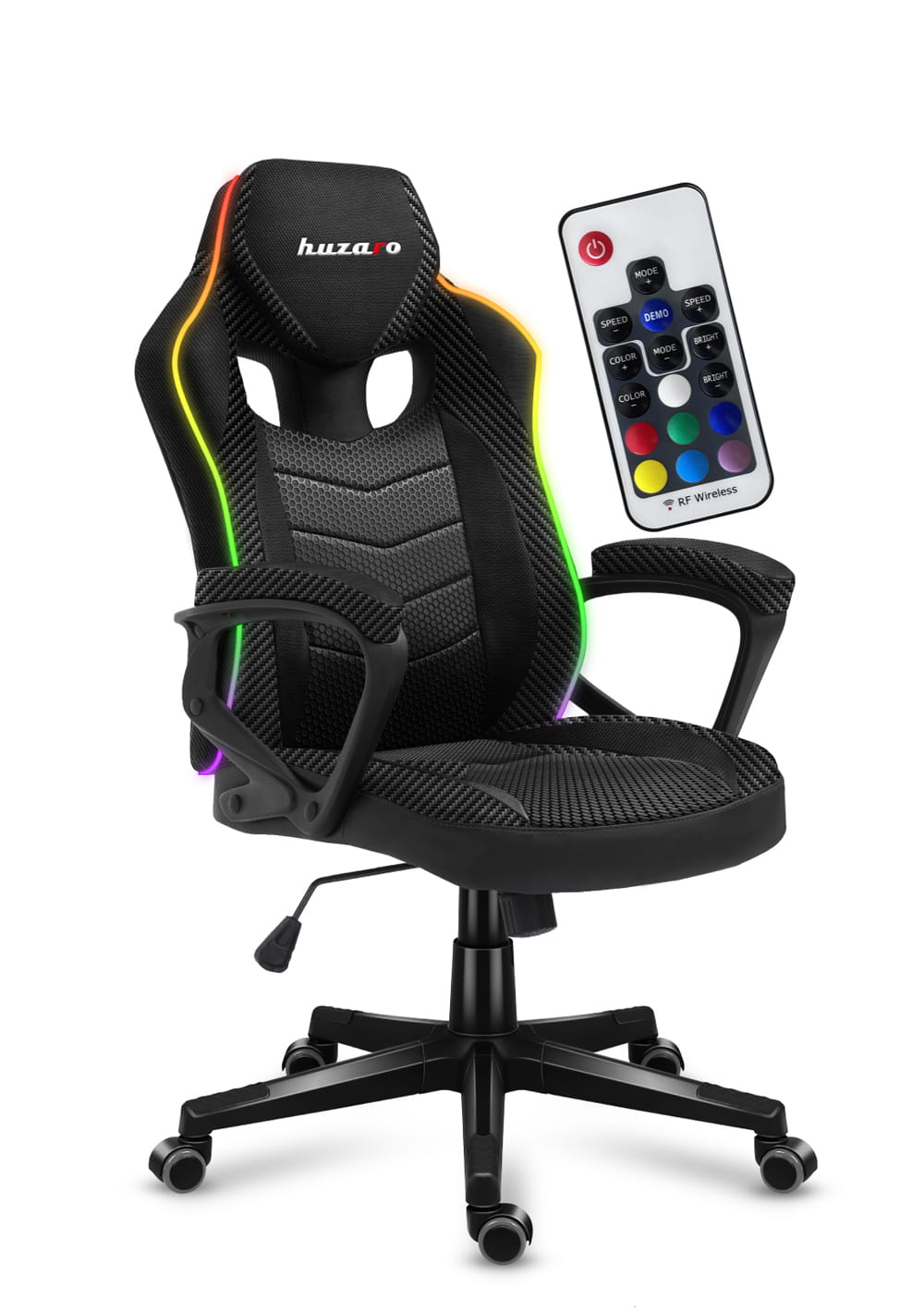 Huzaro Force 2.5 RGB Carbon Mesh žaidimų kėdė