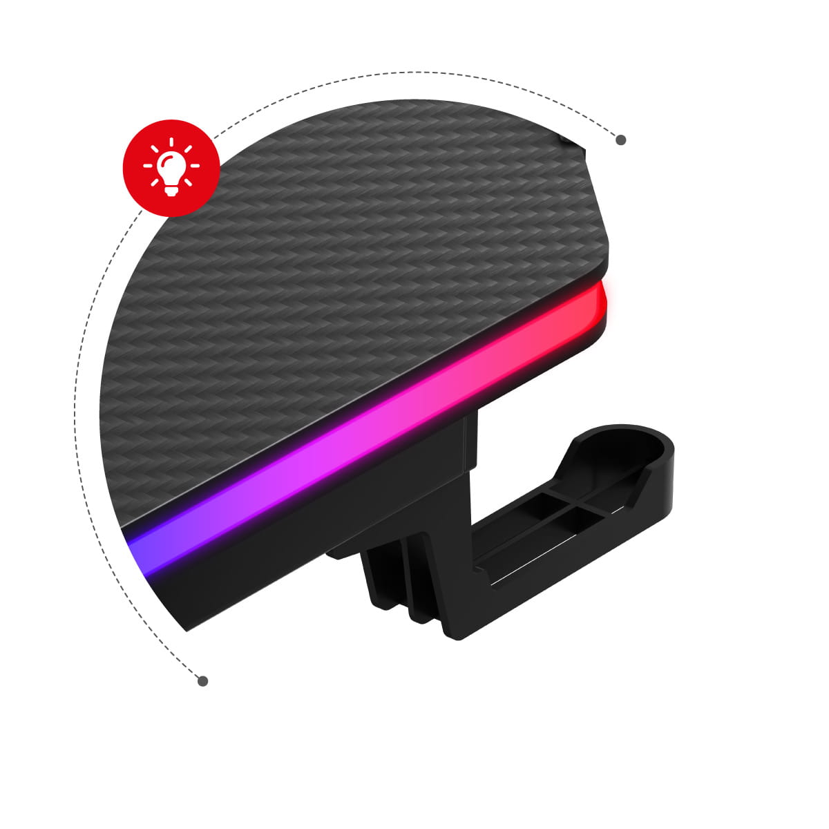 Huzaro Hero 4.8 RGB žaidimų stalas