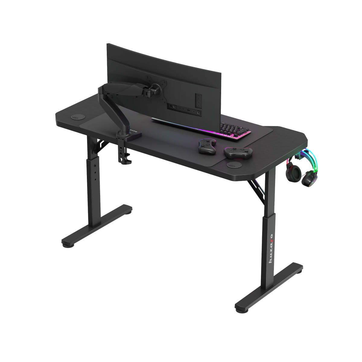 Huzaro Hero 2.6 žaidimų stalas juodas