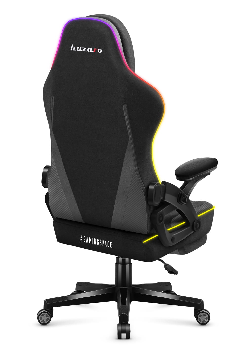 Huzaro Force 4.6 Black Mesh RGB Smart žaidimų kėdė