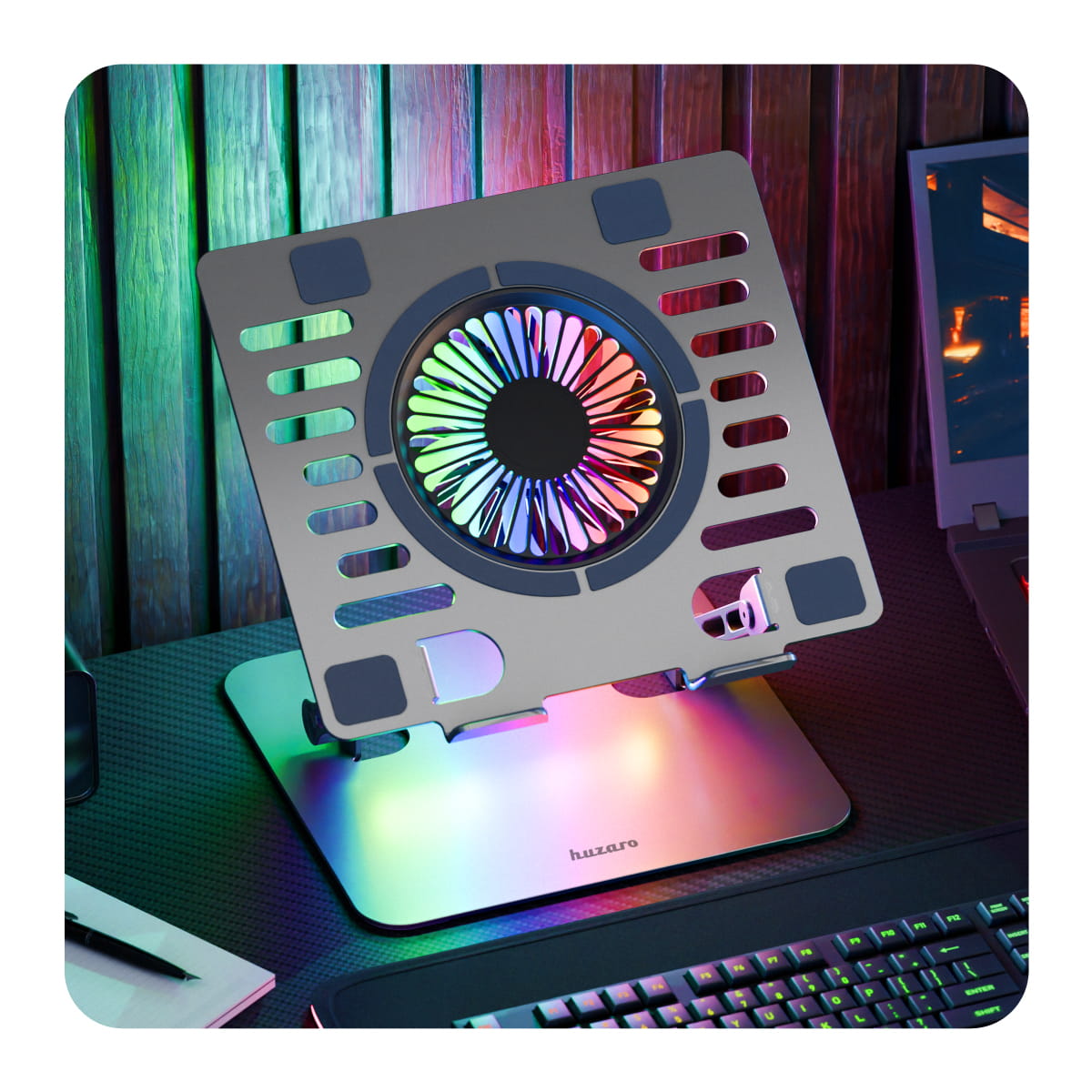 Nešiojamojo kompiuterio stovas Hold 4.0 RGB