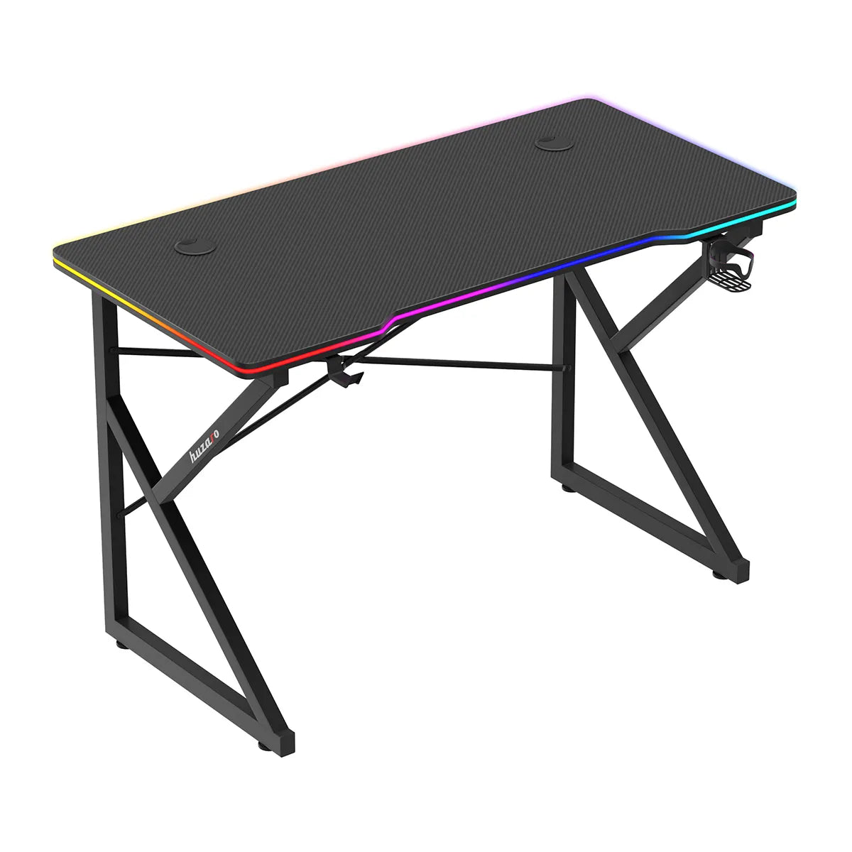 Hero 1.7 RGB žaidimų stalas juodas