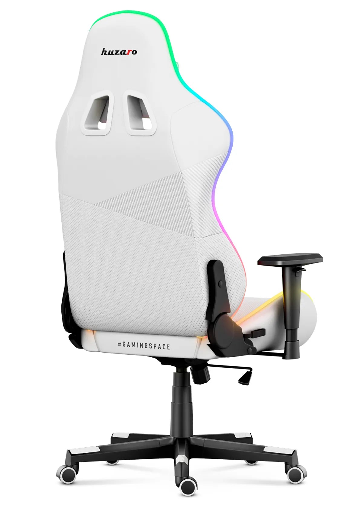 Huzaro Force 6.2 White RGB LED žaidimų kėdė