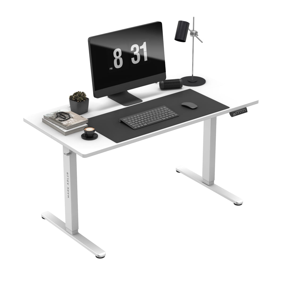 Mark Adler Leader 7.4 White 140 cm elektrinis rašomasis stalas OUTLET