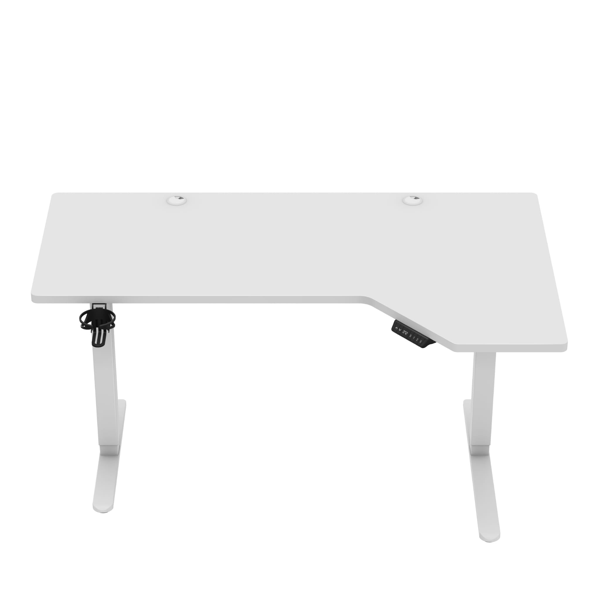 Elektrinis kampinis stalas Leader 9.1, balta