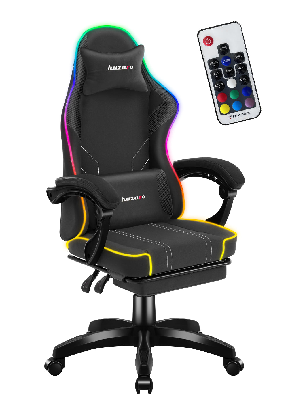 Huzaro Force 3.7 RGB Black Žaidimų kėdė