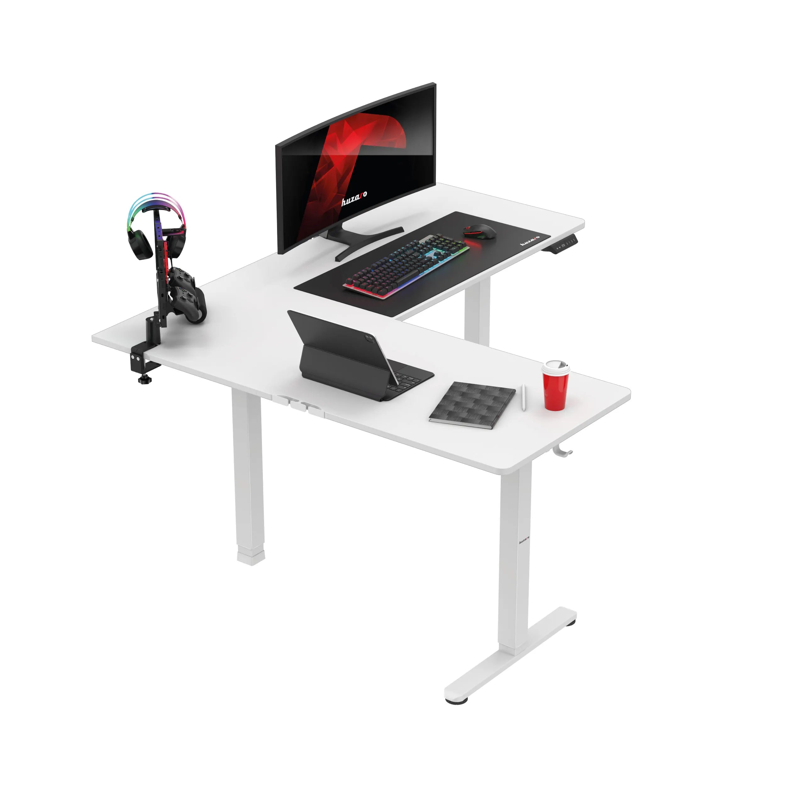 Huzaro Hero 9.5 baltas elektrinis stalas