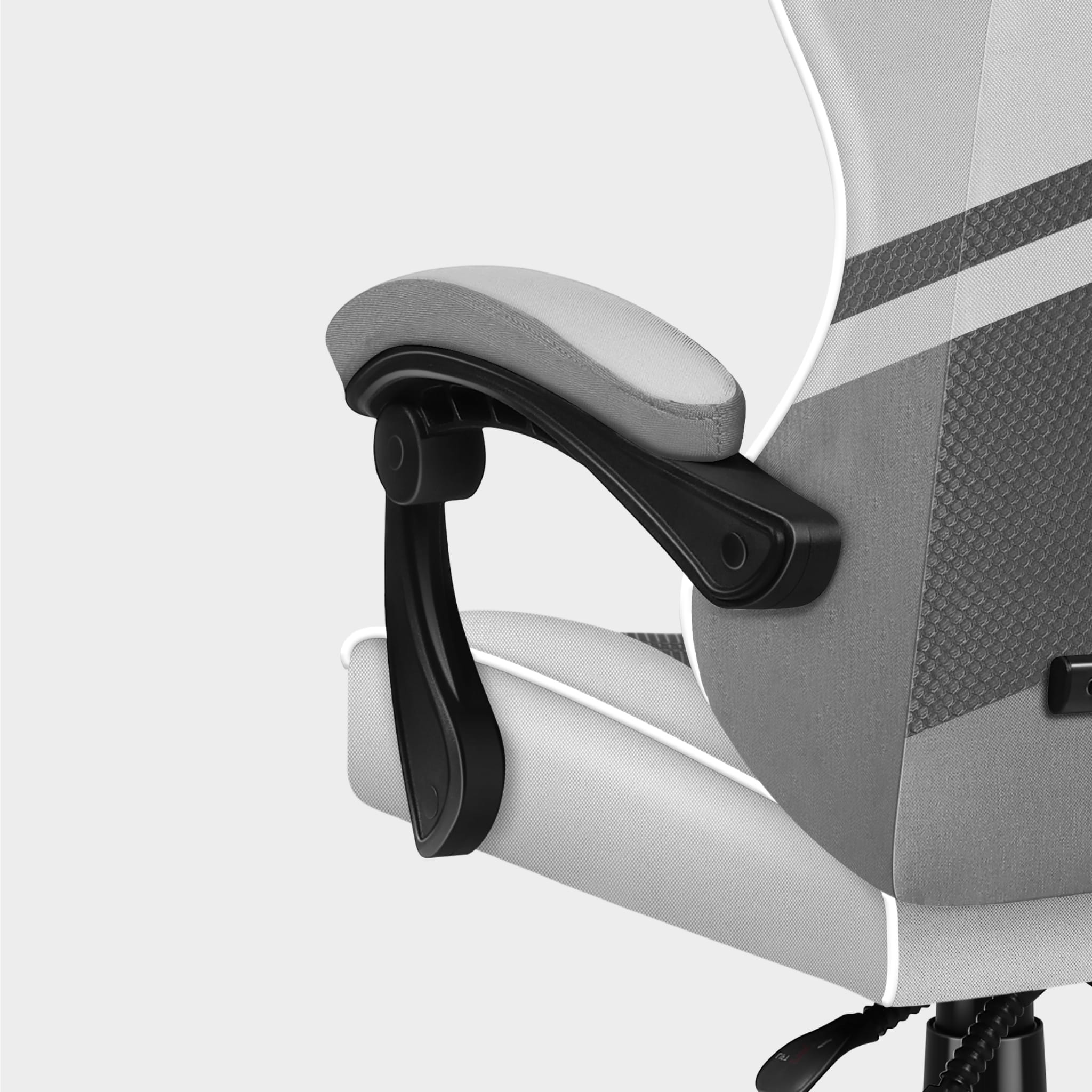 Huzaro Force 4.4 White Mesh žaidimų kėdė