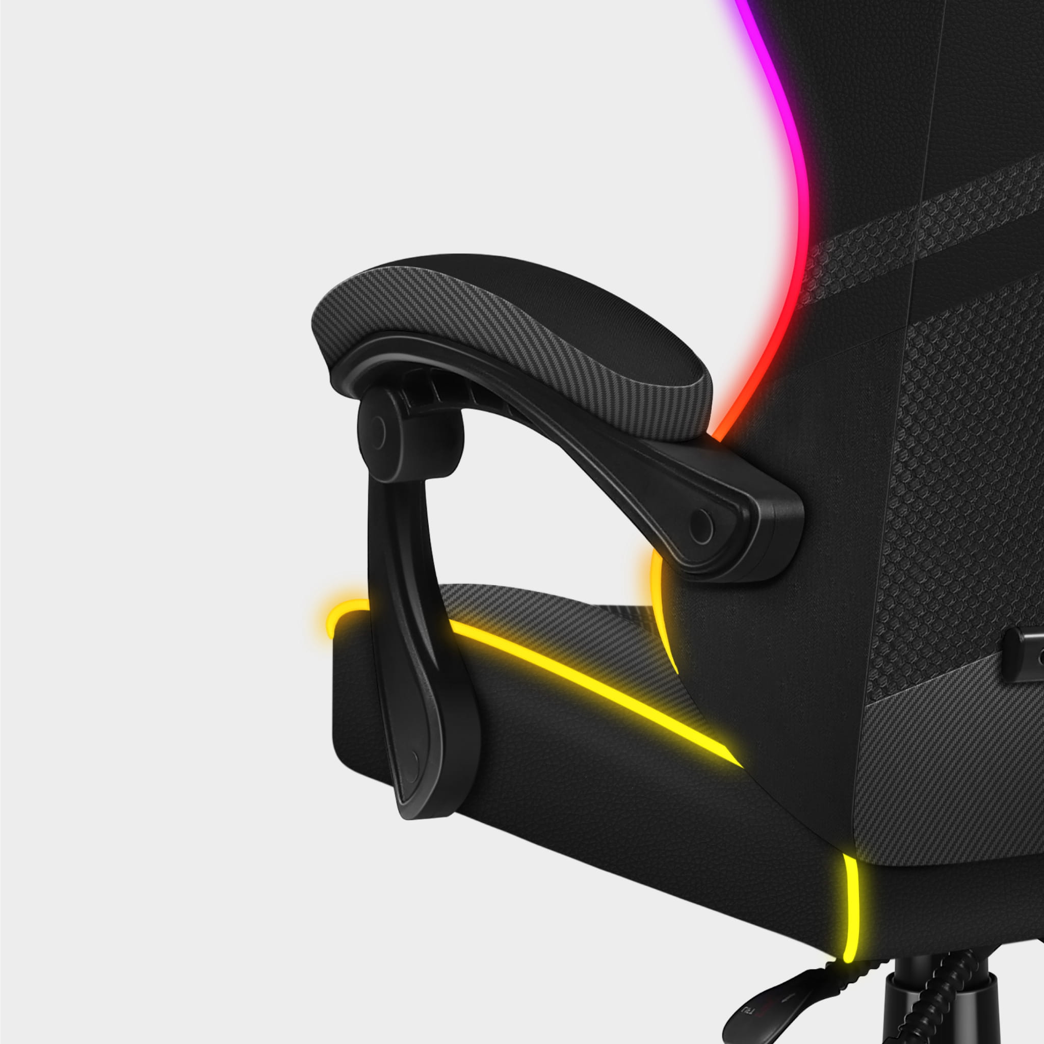 Huzaro Force 4.4 RGB juoda tinklinė žaidimų kėdė