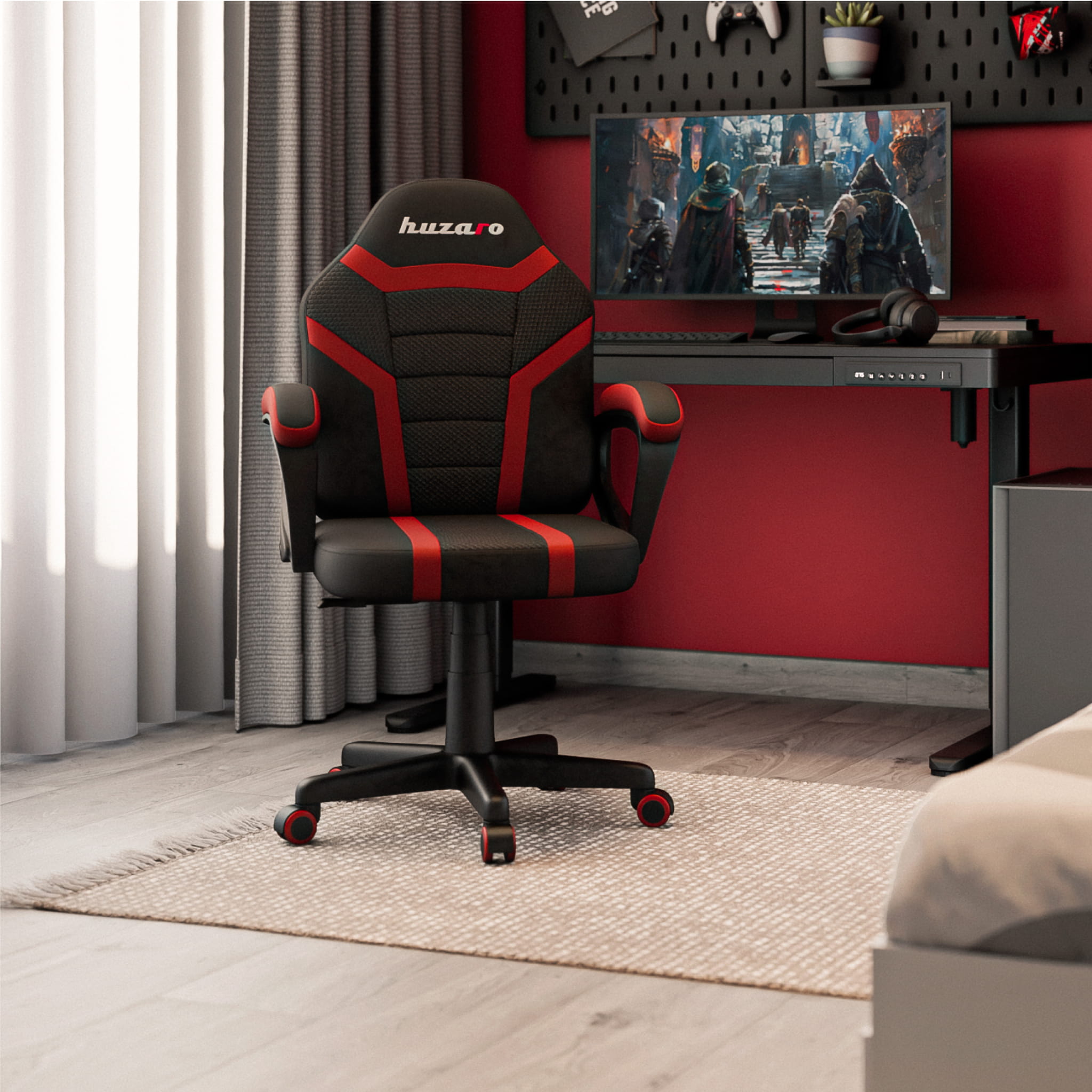 Huzaro Ranger 1.0 Red Mesh Žaidimų kėdė vaikui