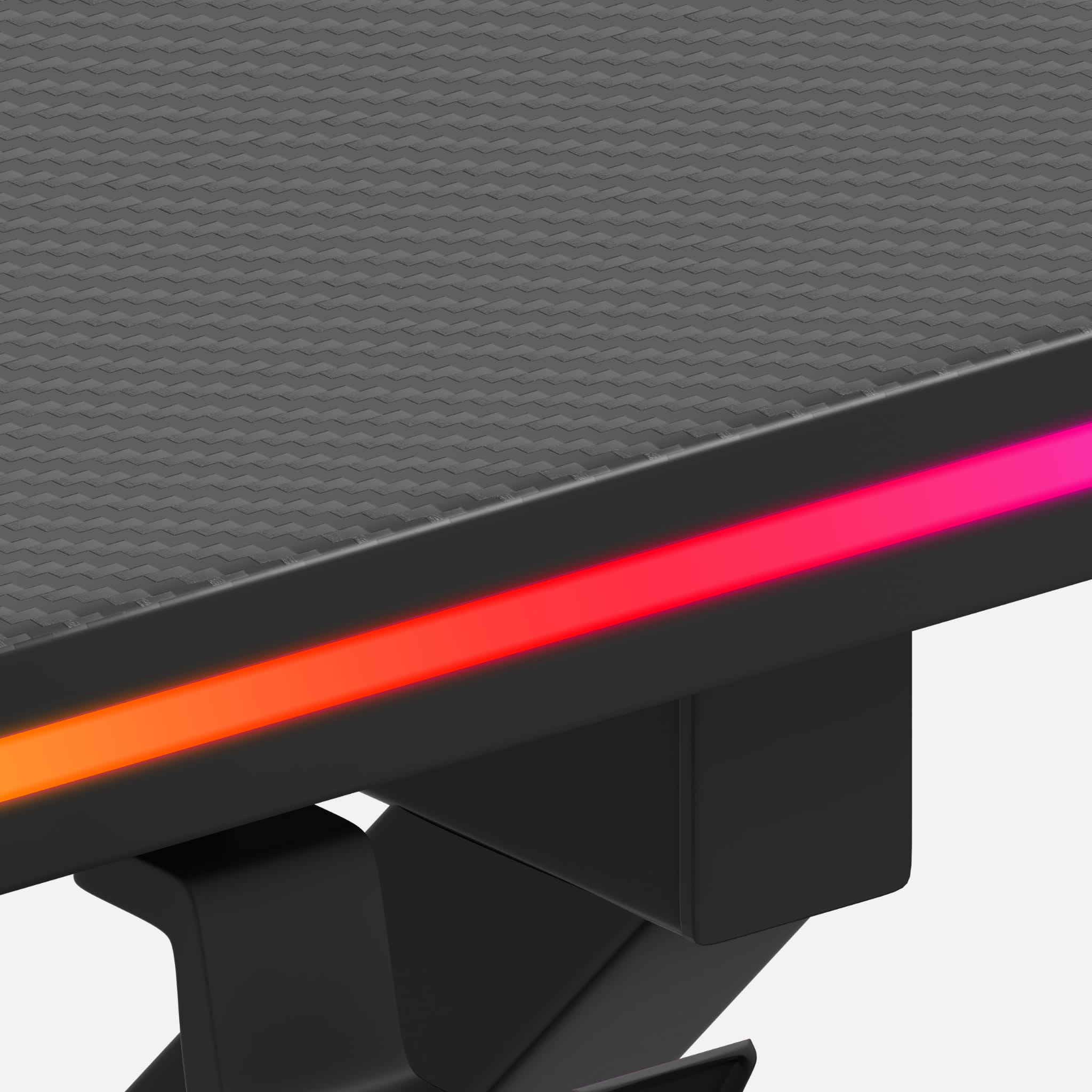 Hero 1.7 RGB žaidimų stalas juodas