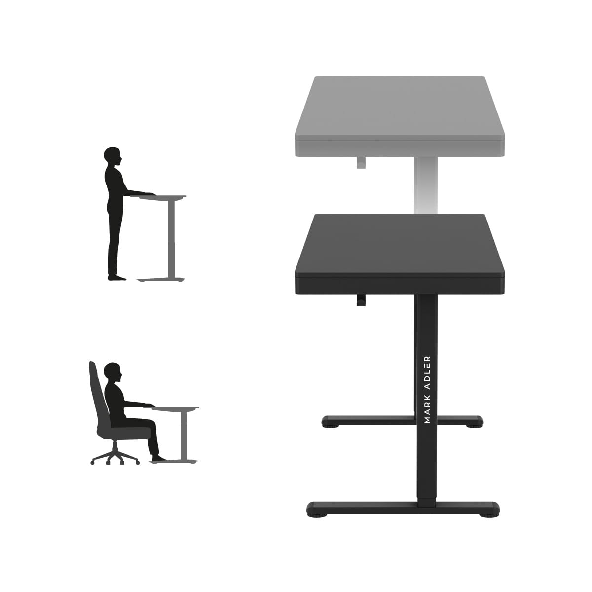 Mark Adler Leader 8.2 juodas elektrinis rašomasis stalas