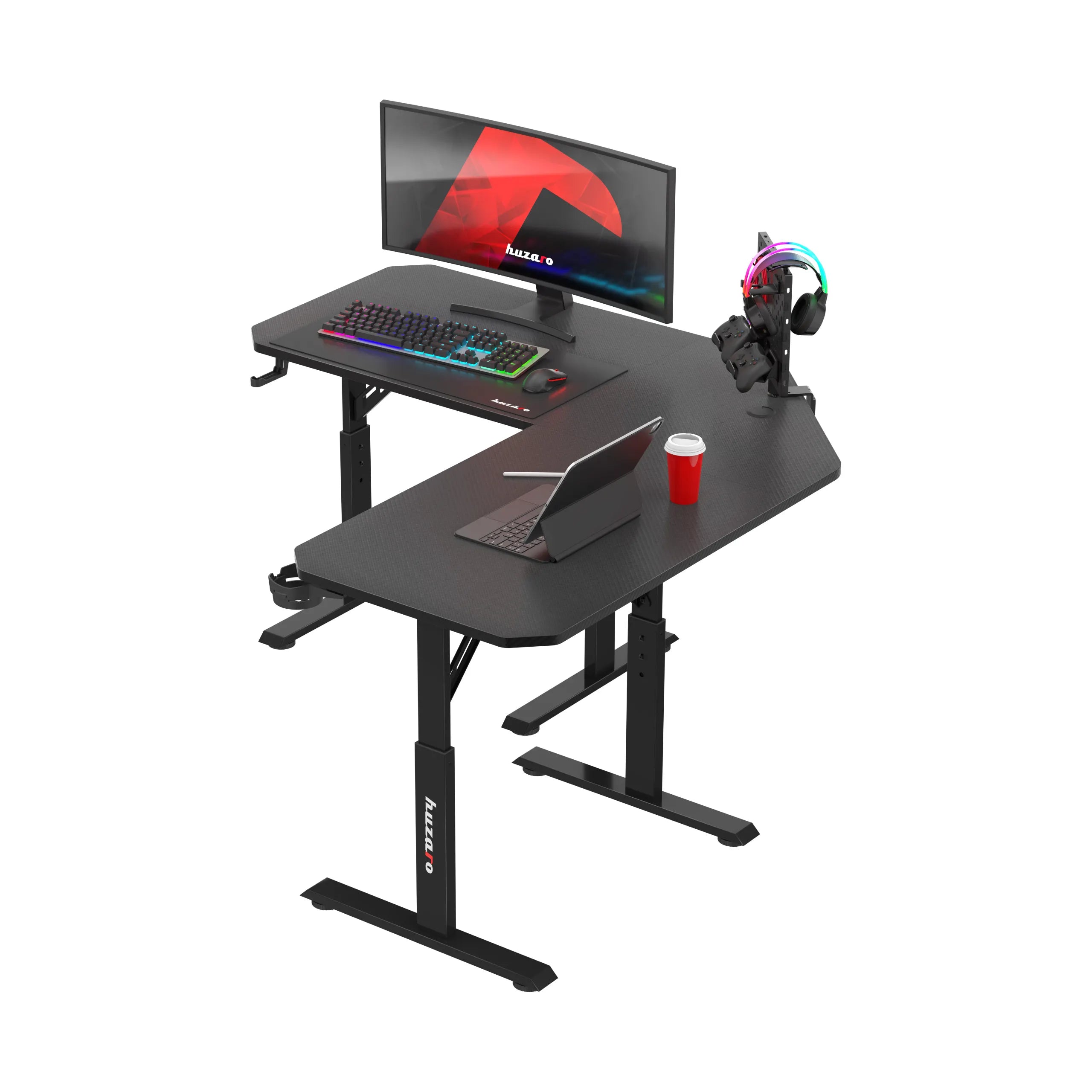 Huzaro Hero 7.3 Juodas žaidimų stalas