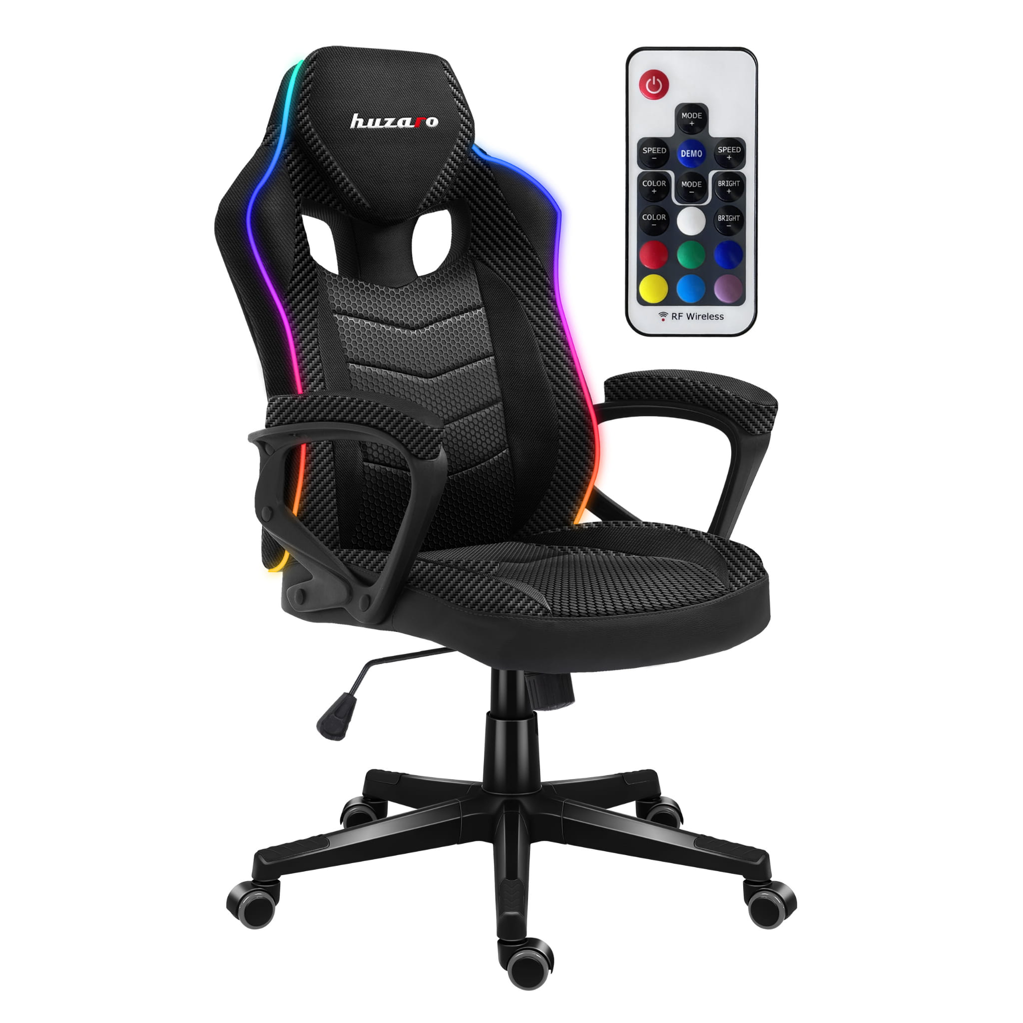 Huzaro Force 2.5 RGB Carbon Mesh žaidimų kėdė