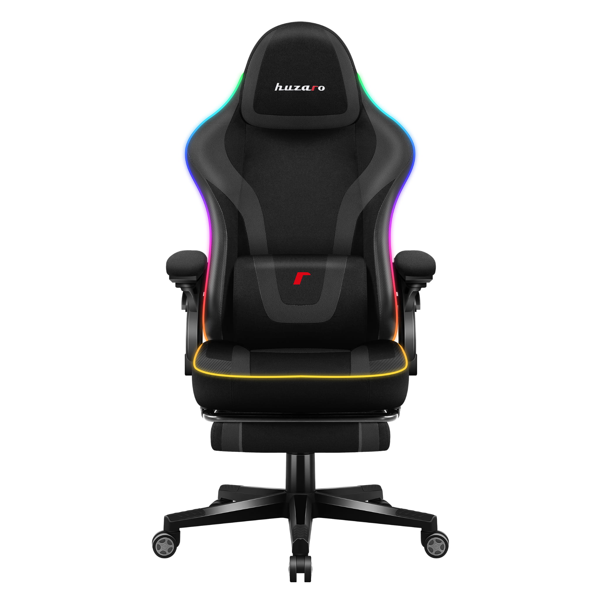 Huzaro Force 4.6 Black Mesh RGB Smart žaidimų kėdė
