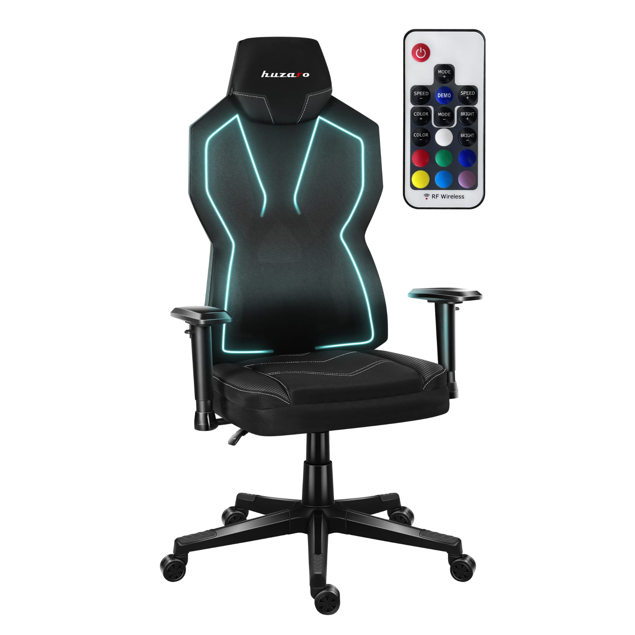 Huzaro Combat 6.2 Black RGB žaidimų kėdė