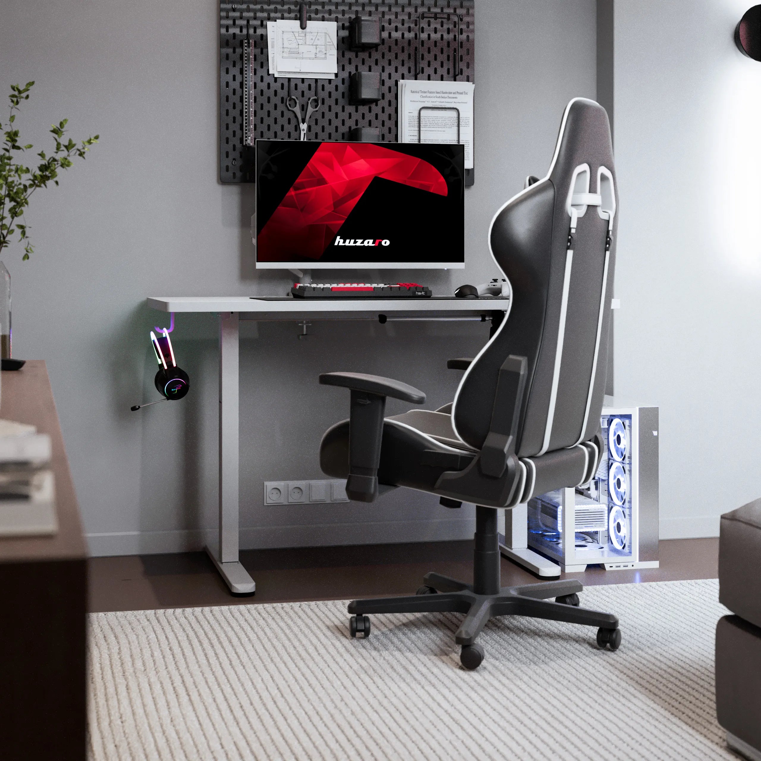 Huzaro Hero 8.1 Balta elektrinis stalas