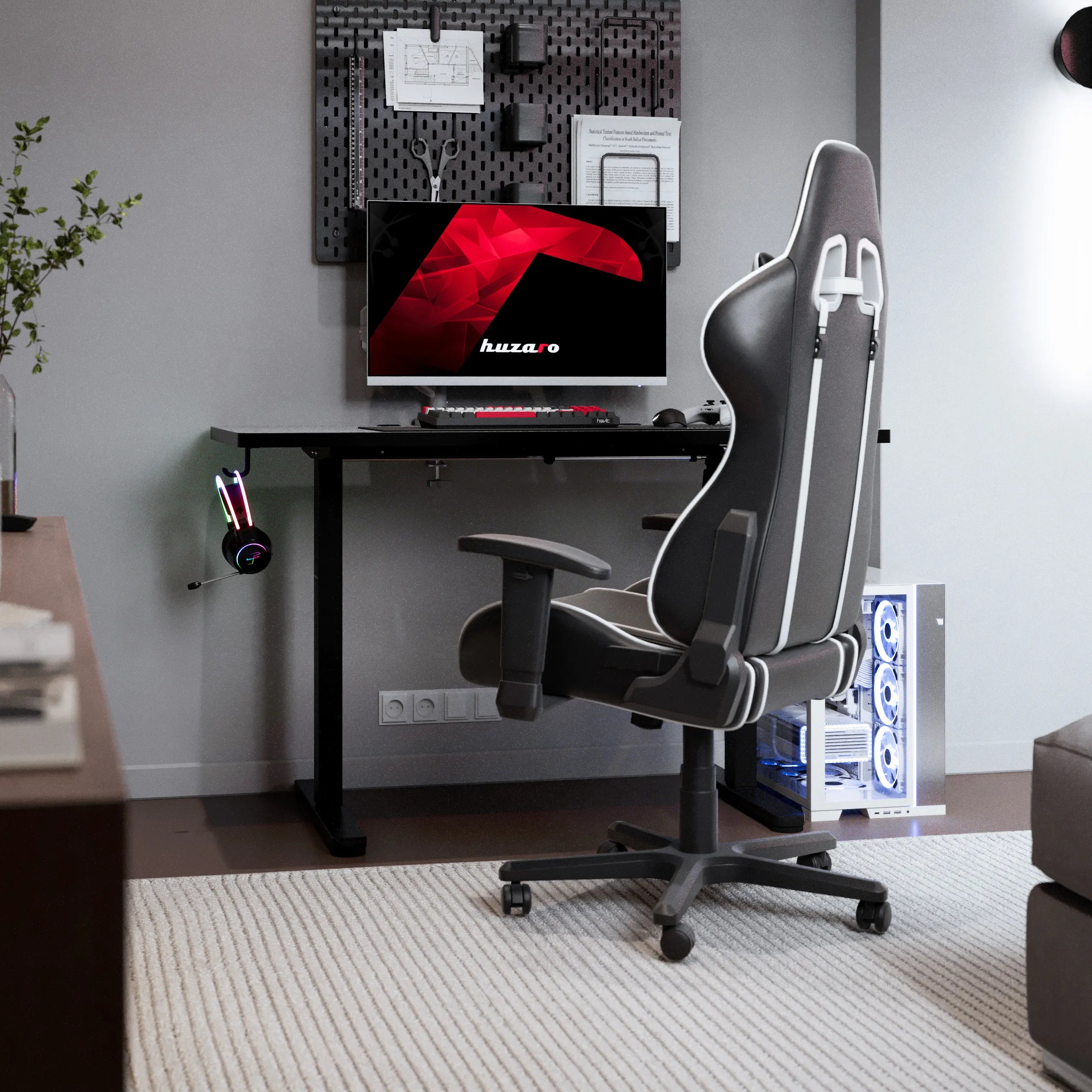 Huzaro Hero 8.1 Juodas elektrinis stalas