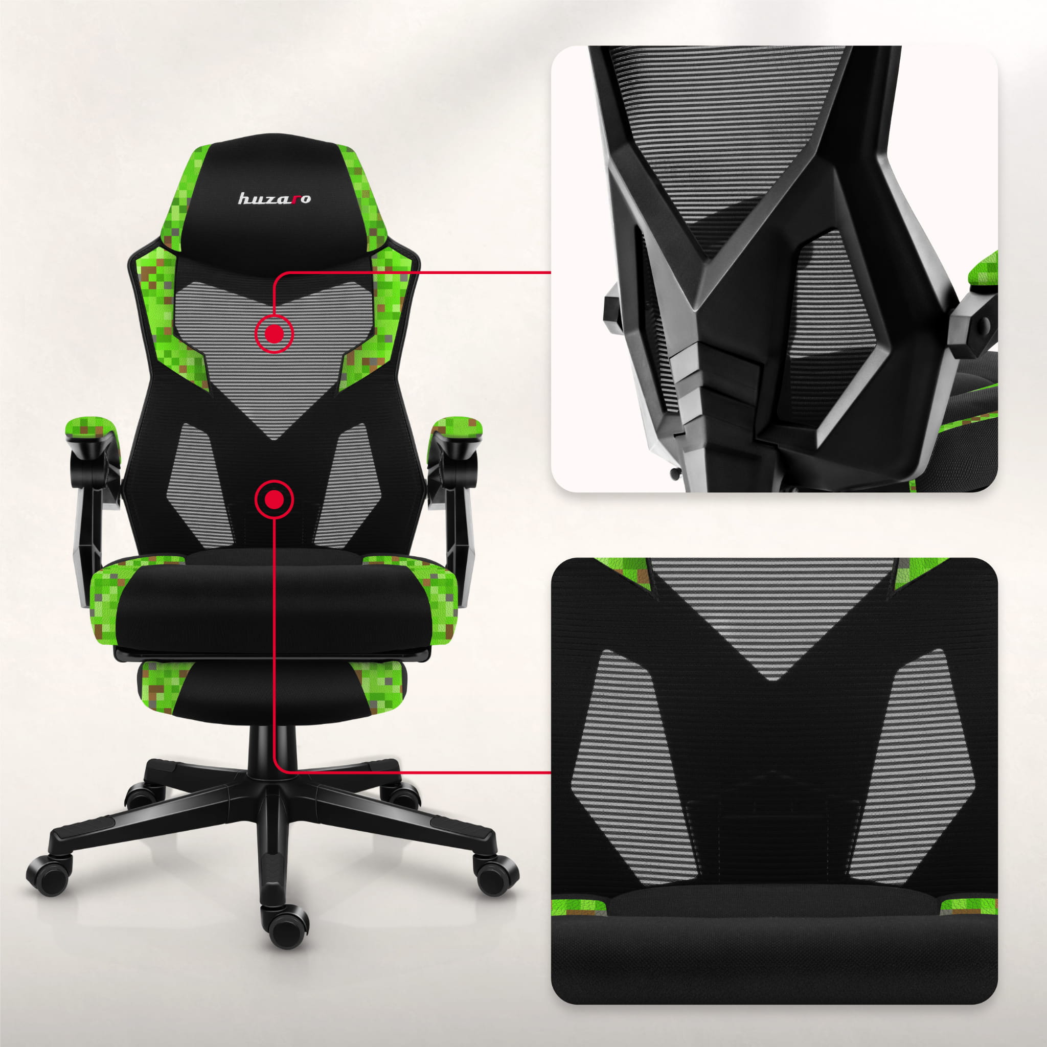Huzaro Combat 3.1 Pixel žaidimų kėdė