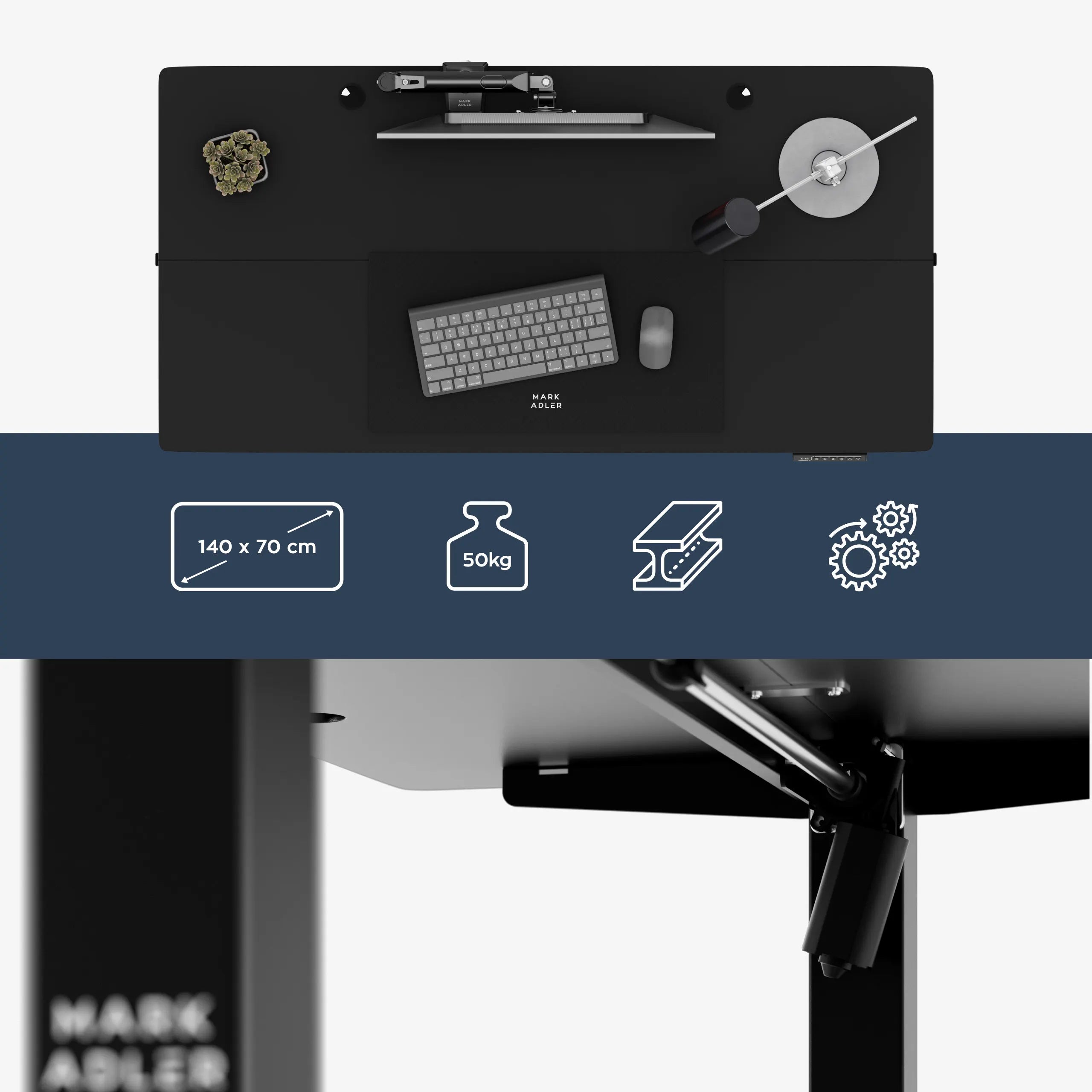 Mark Adler Leader 7.3 Juodas Elektrinis stalas