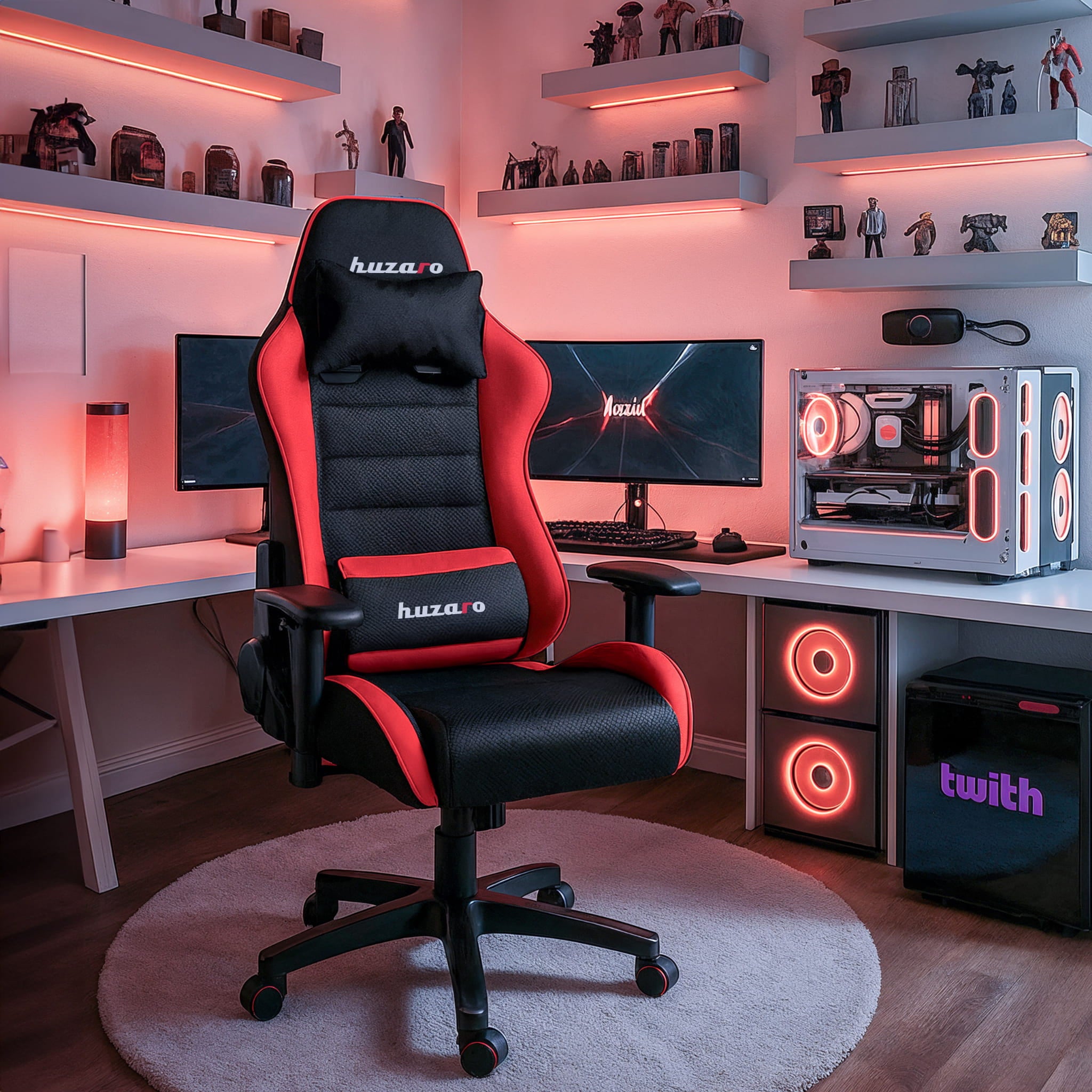 Huzaro Ranger 6.0 Red Mesh Žaidimų kėdė vaikui