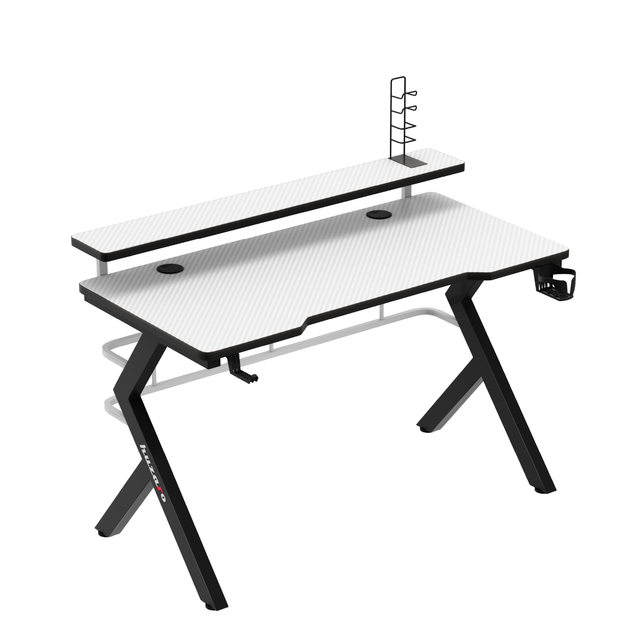 Huzaro Hero 5.0 baltas žaidimų stalas