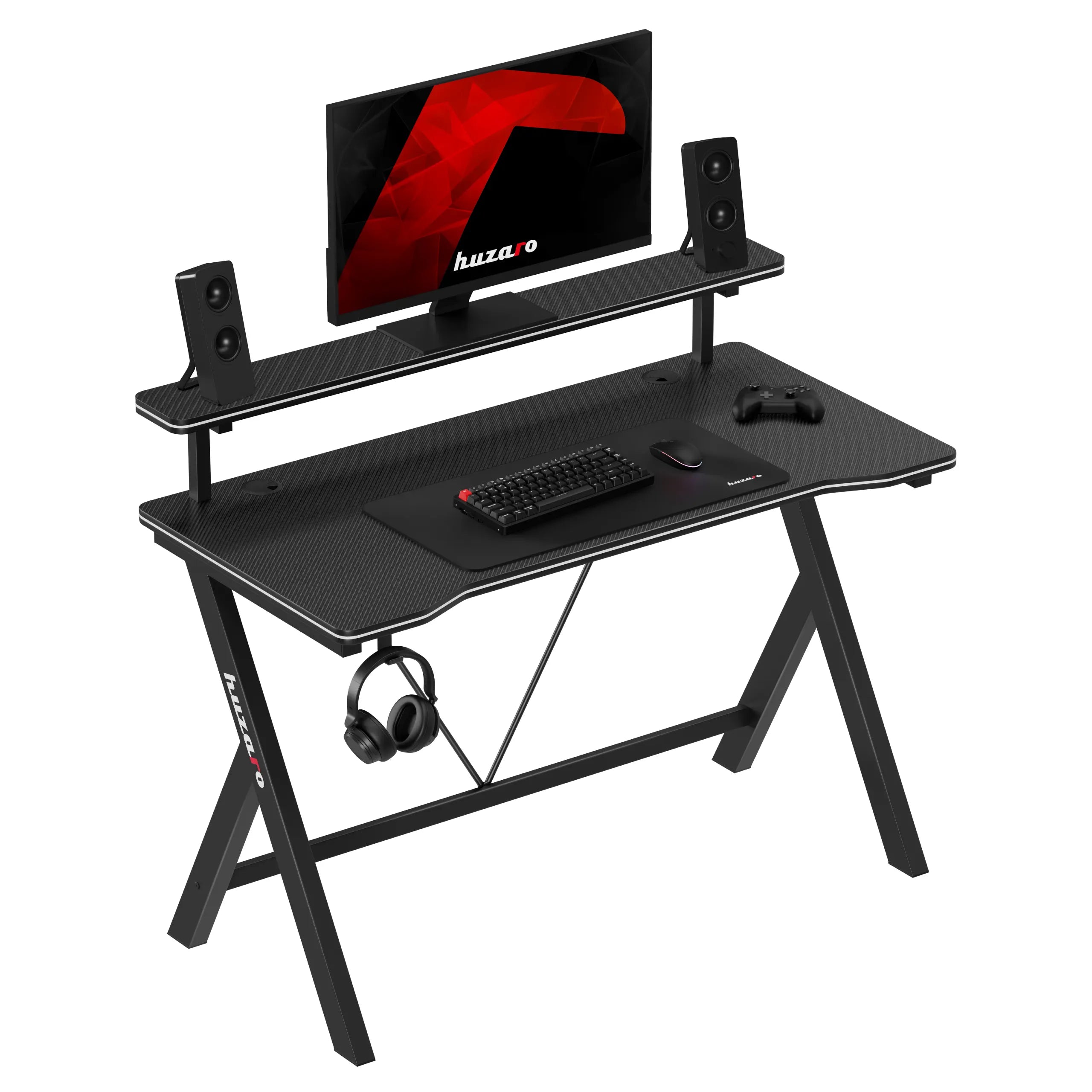 Huzaro Hero 1.9 Black žaidimų stalas 120 cm OUTLET