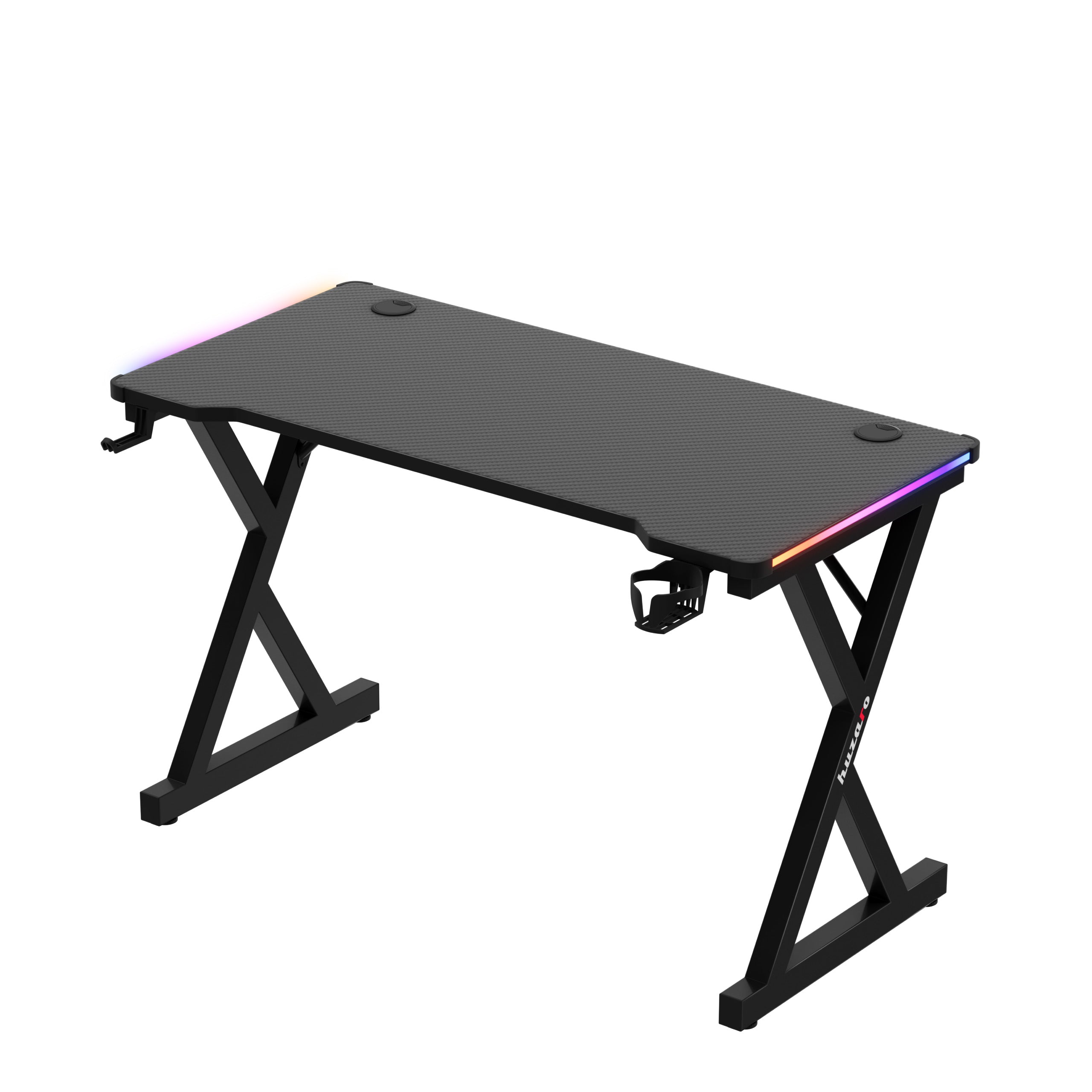 Huzaro Hero 2.3 RGB LED žaidimų stalas 120 cm