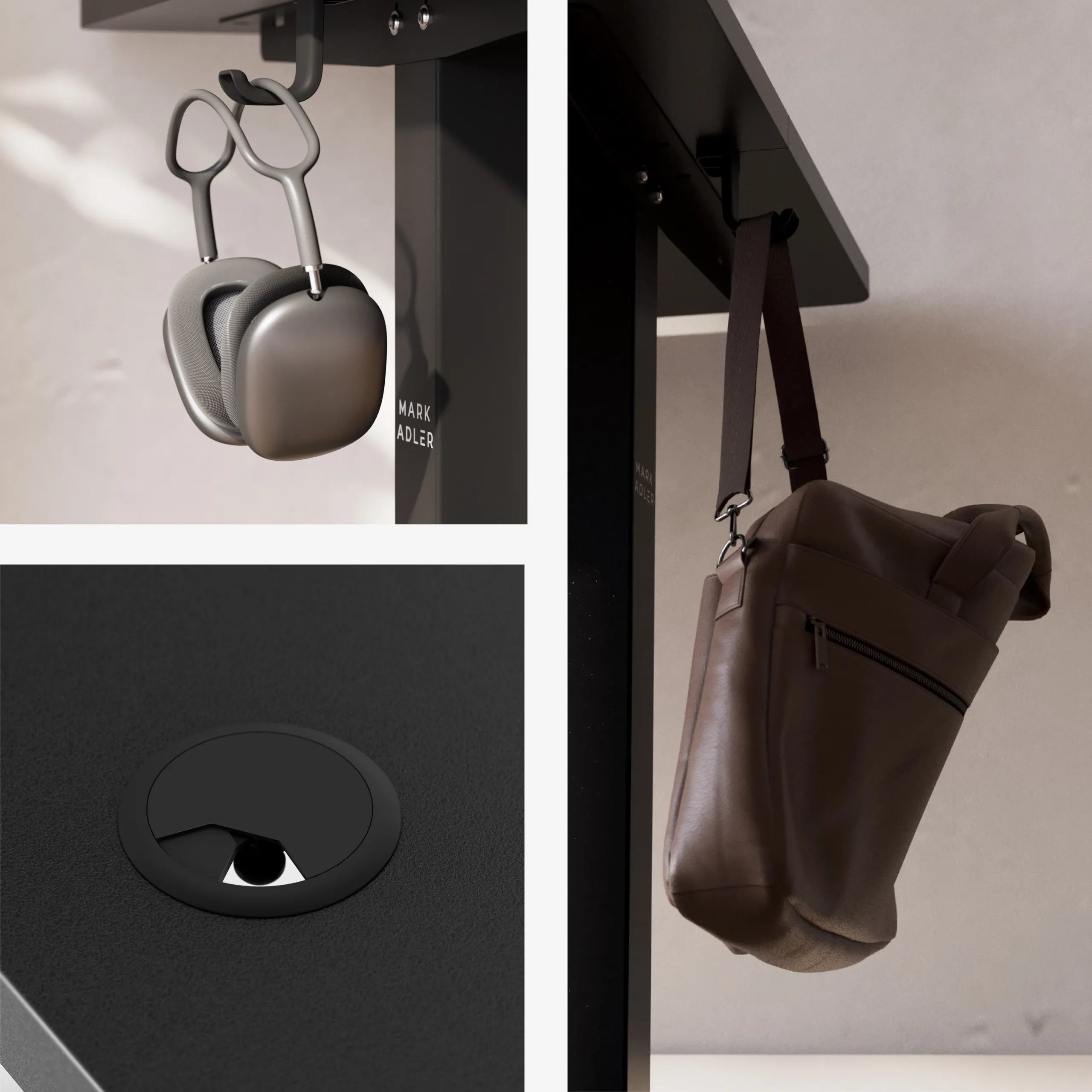 Mark Adler Leader 7.3 Black 140 cm elektrinis rašomasis stalas OUTLET