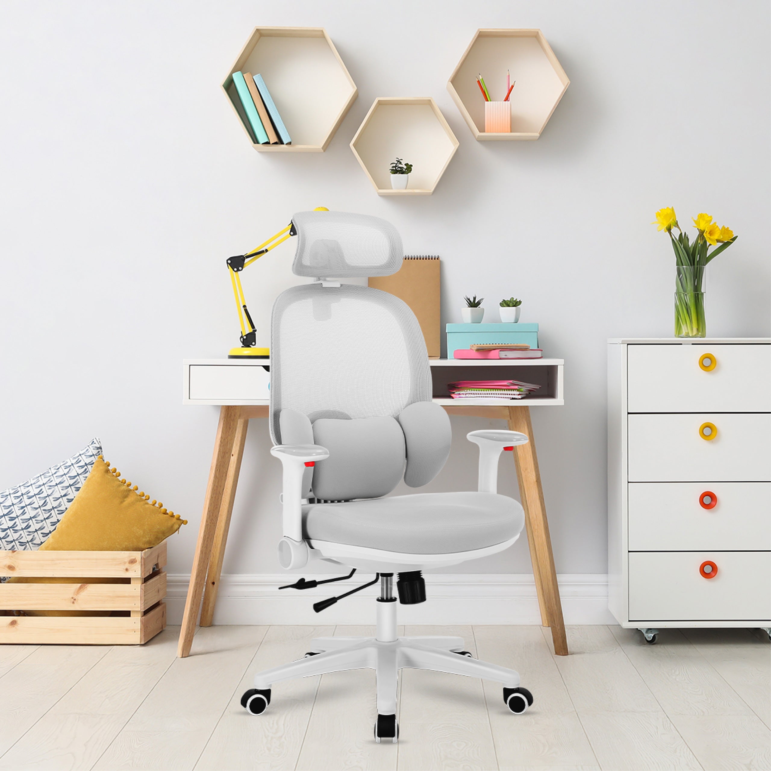 Ergonomiška vaikiška kėdutė "Mark Adler Junior 6.3 Grey