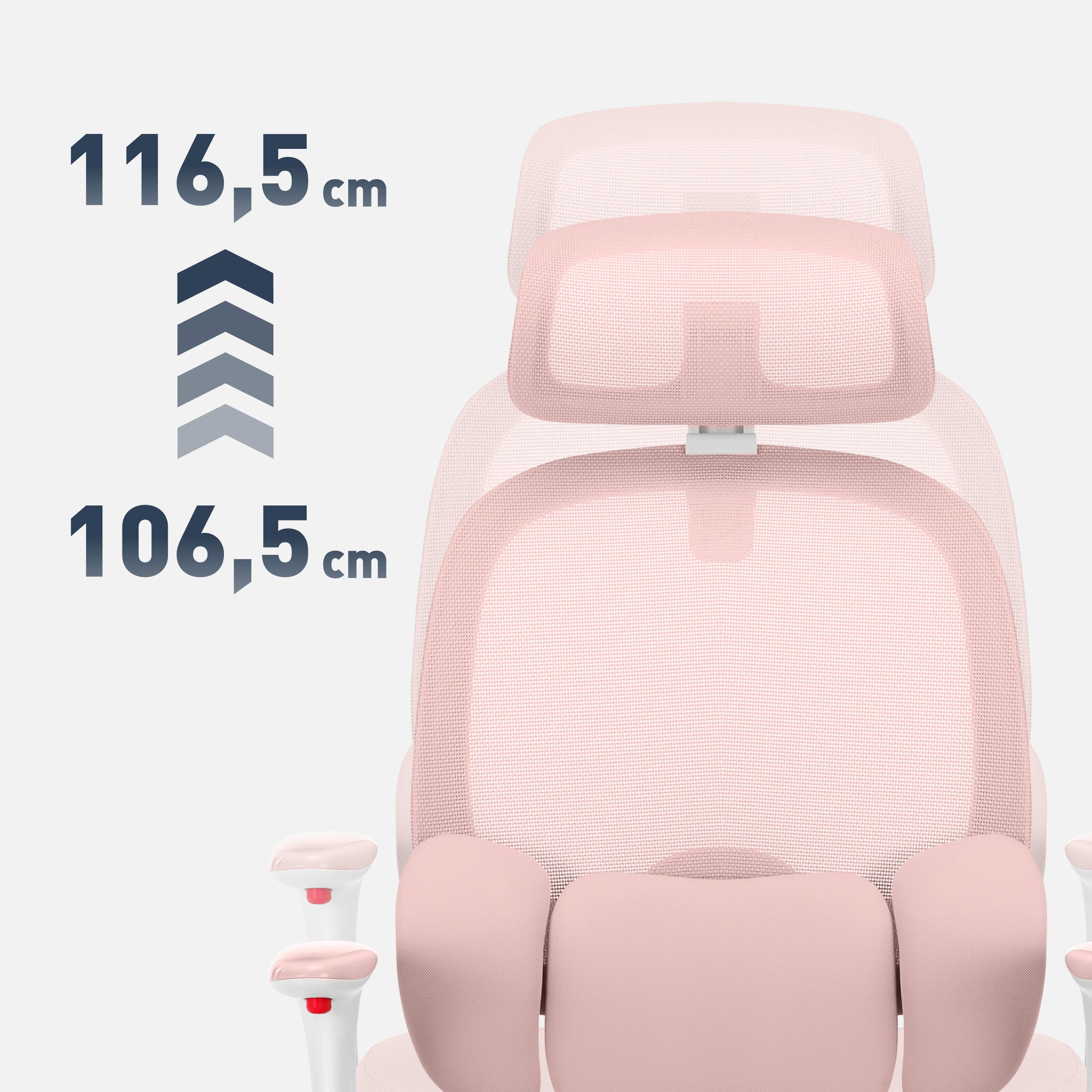 "Mark Adler Junior 6.3 Pink" ergonominė vaikiška kėdutė