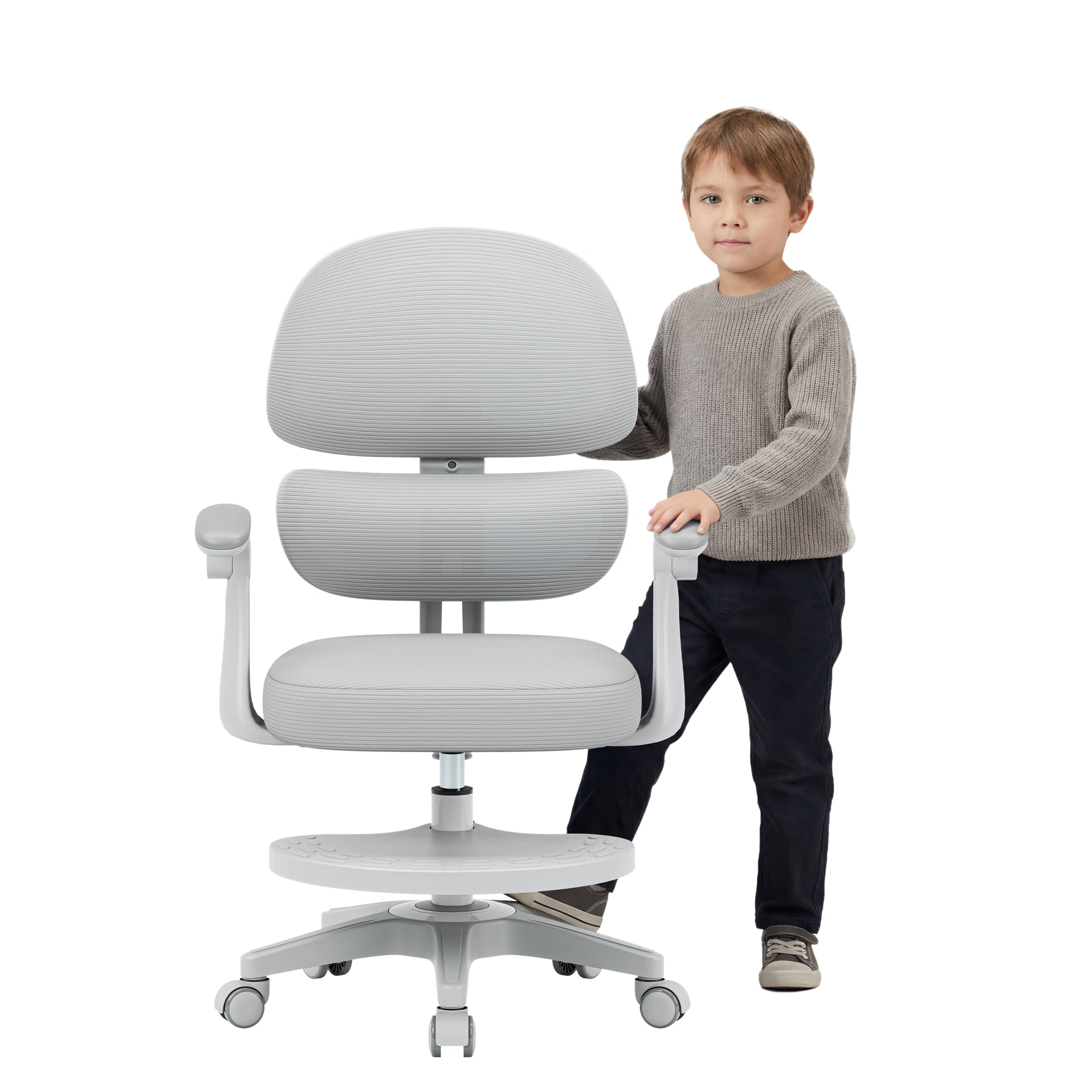 "Mark Adler Junior 4.4 Grey" ergonominė vaikiška kėdutė