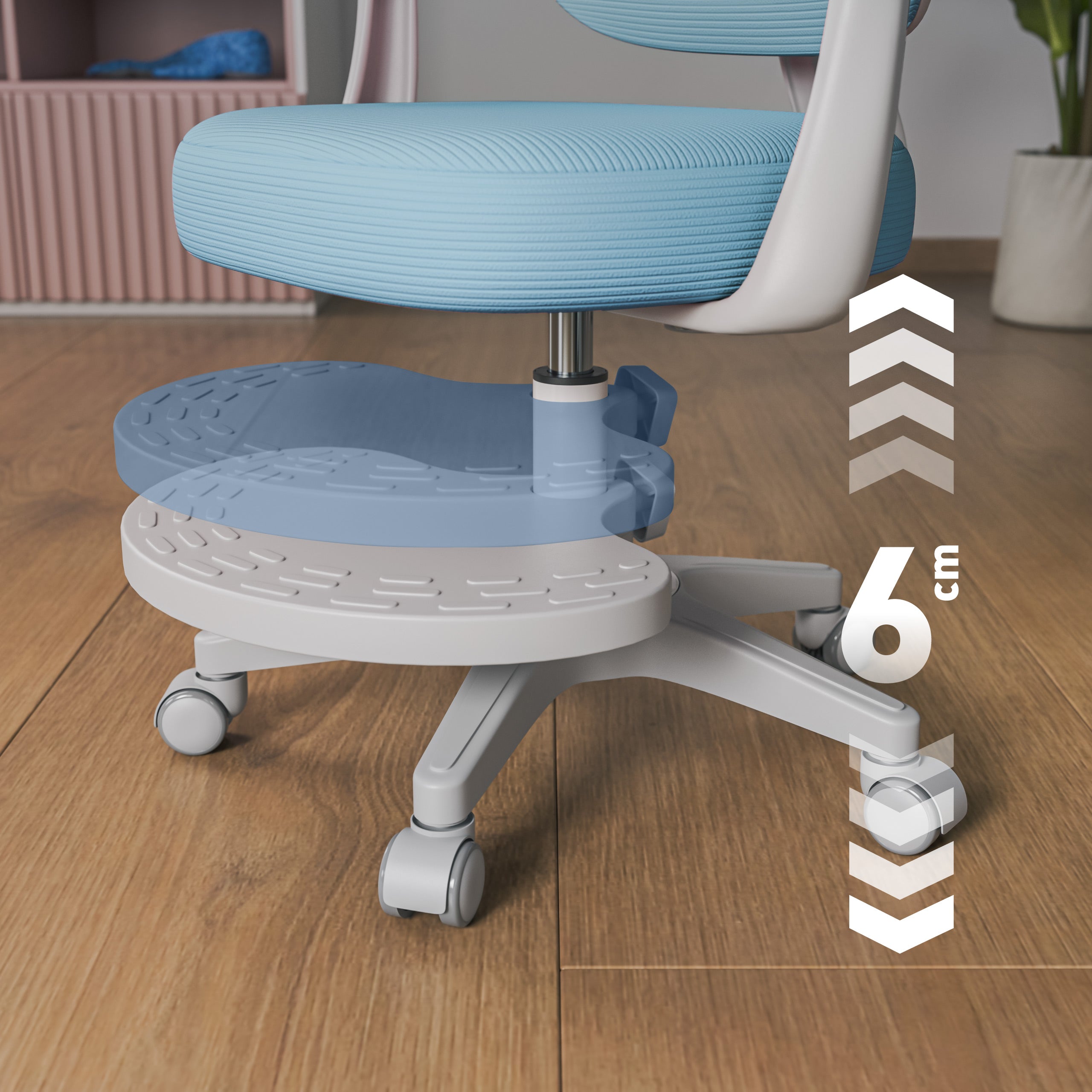 "Mark Adler Junior 4.4 Blue" ergonominė vaikiška kėdutė