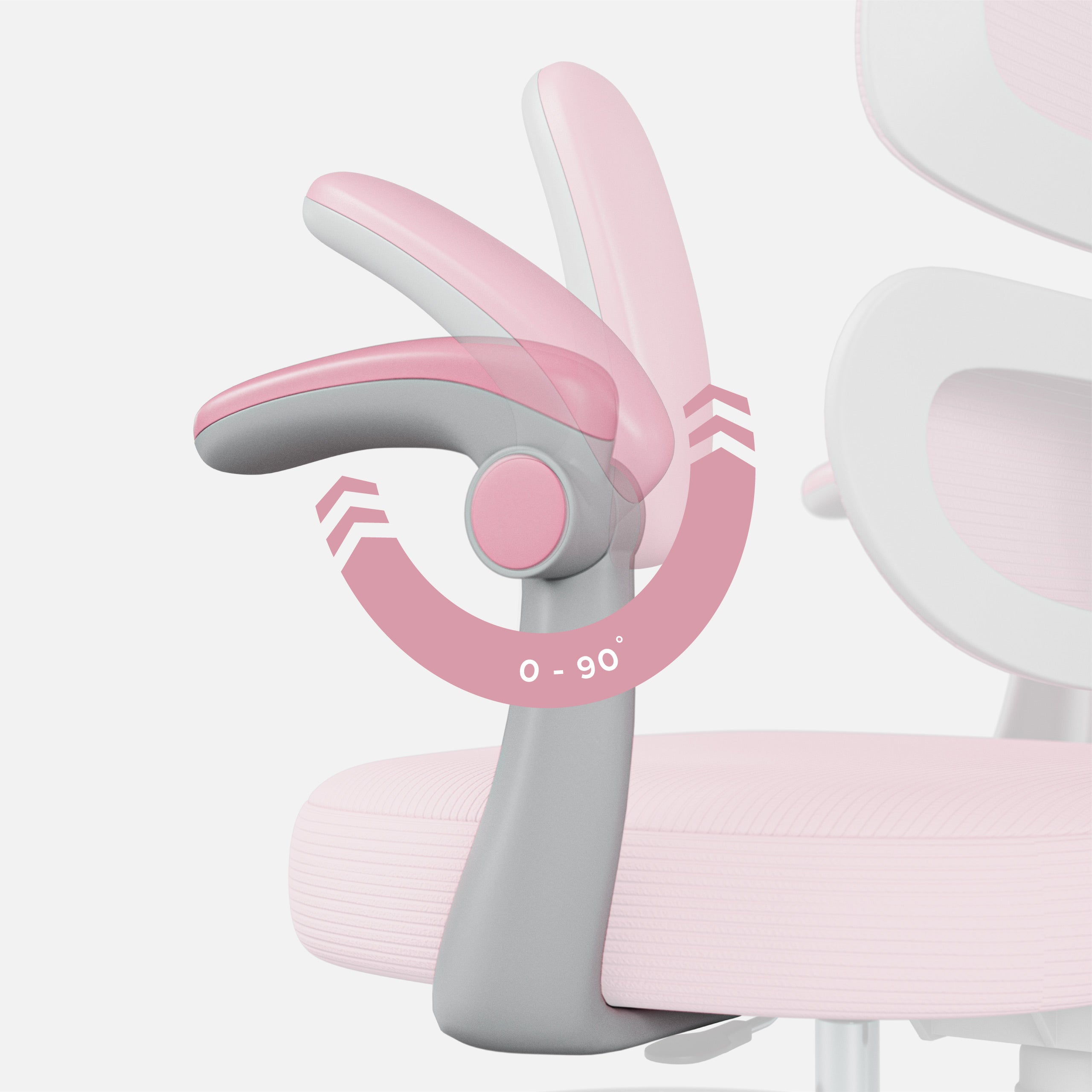"Mark Adler Junior 4.4 Pink" rožinė vaikiška ergonominė kėdutė