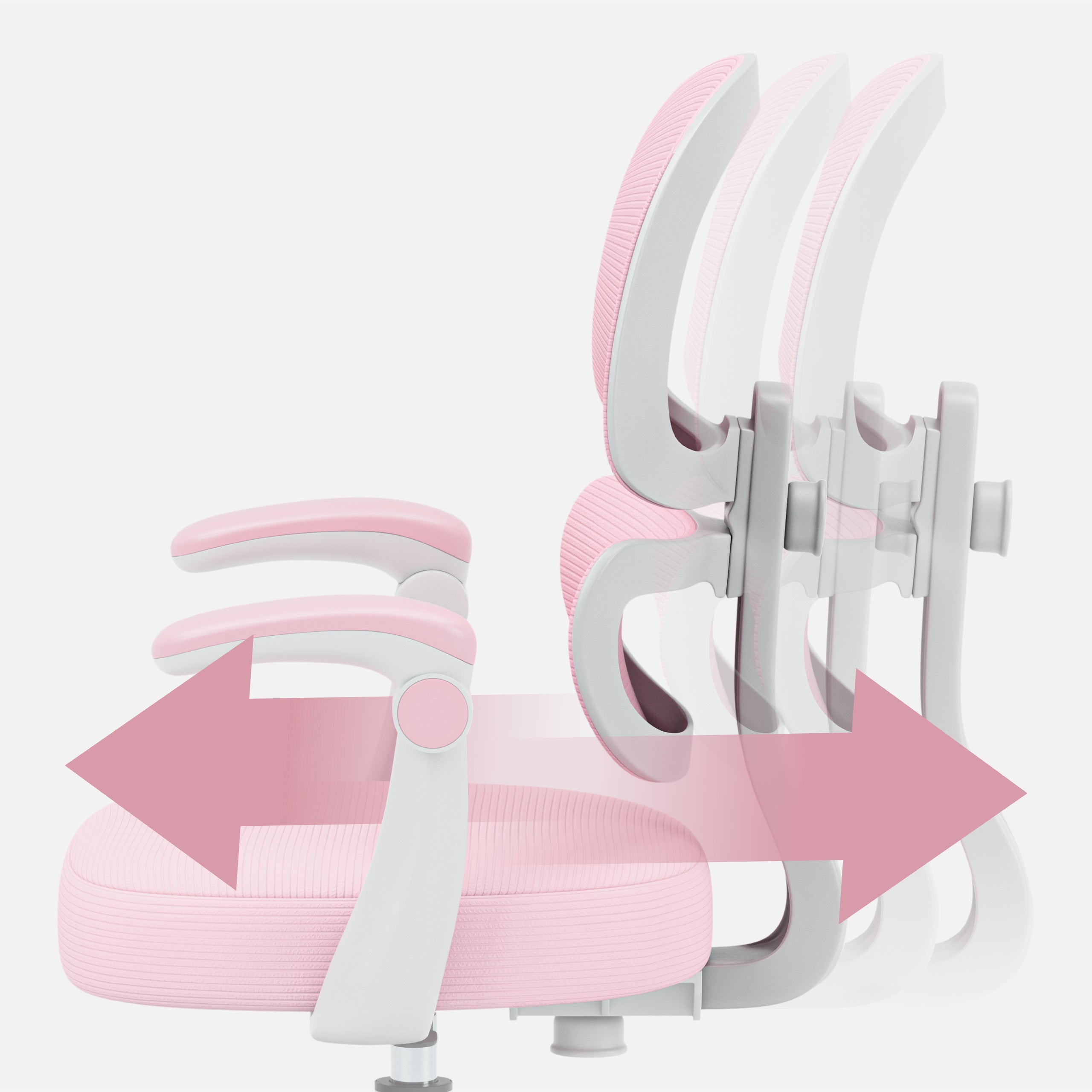 "Mark Adler Junior 4.4 Pink" rožinė vaikiška ergonominė kėdutė