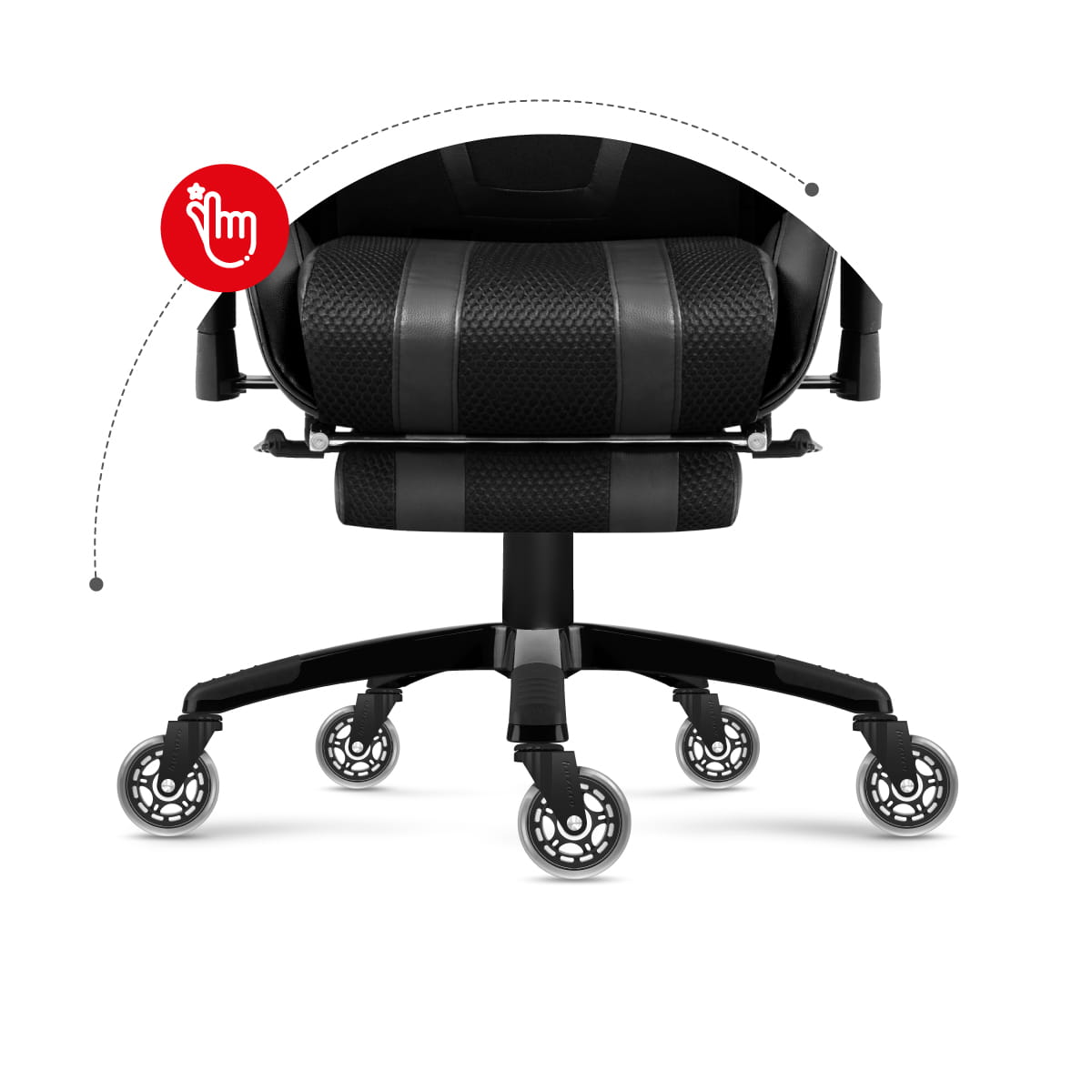 Casters 2.0 Kėdės ratukai juoda
