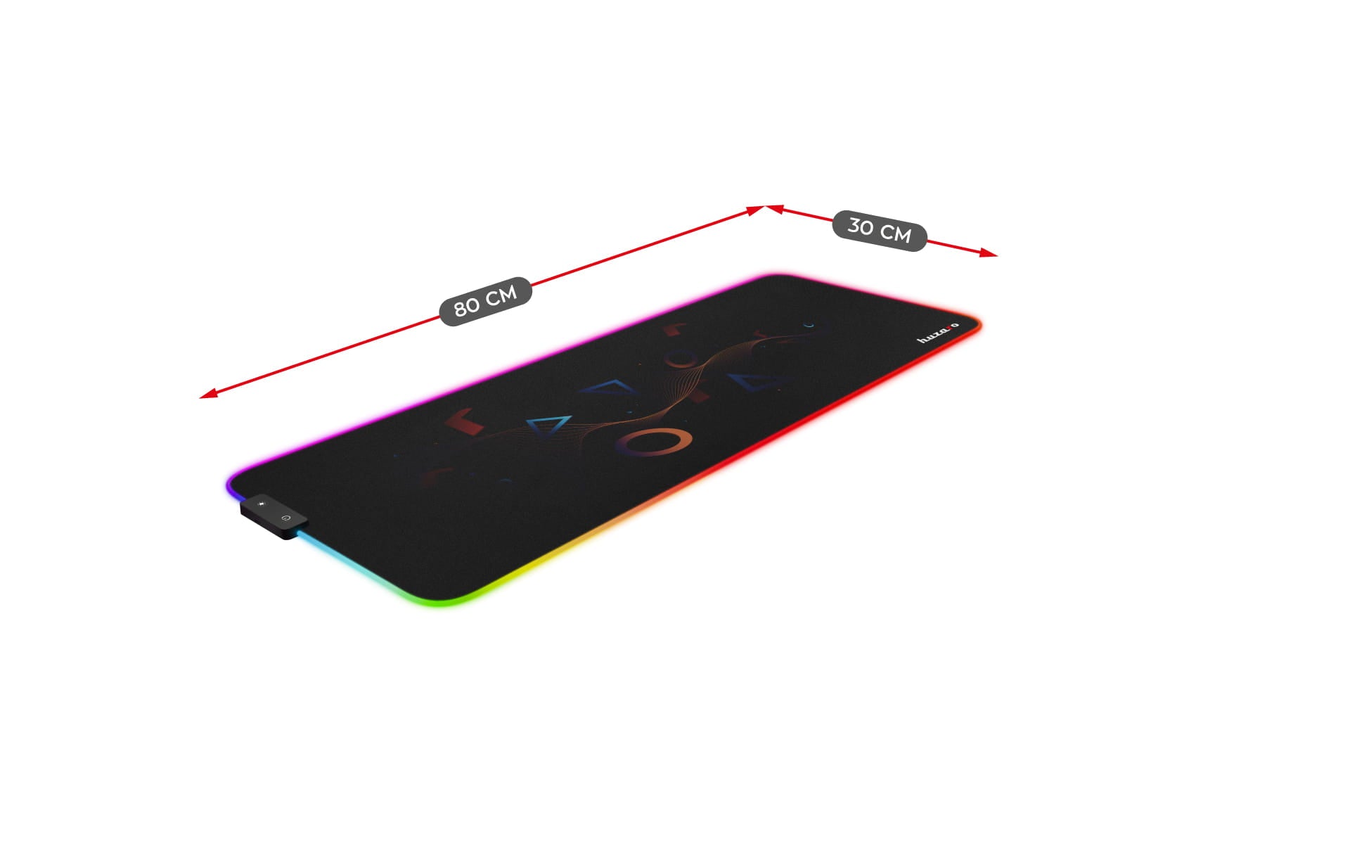 Huzaro 2.0 XL RGB žaidimų pelės kilimėlis