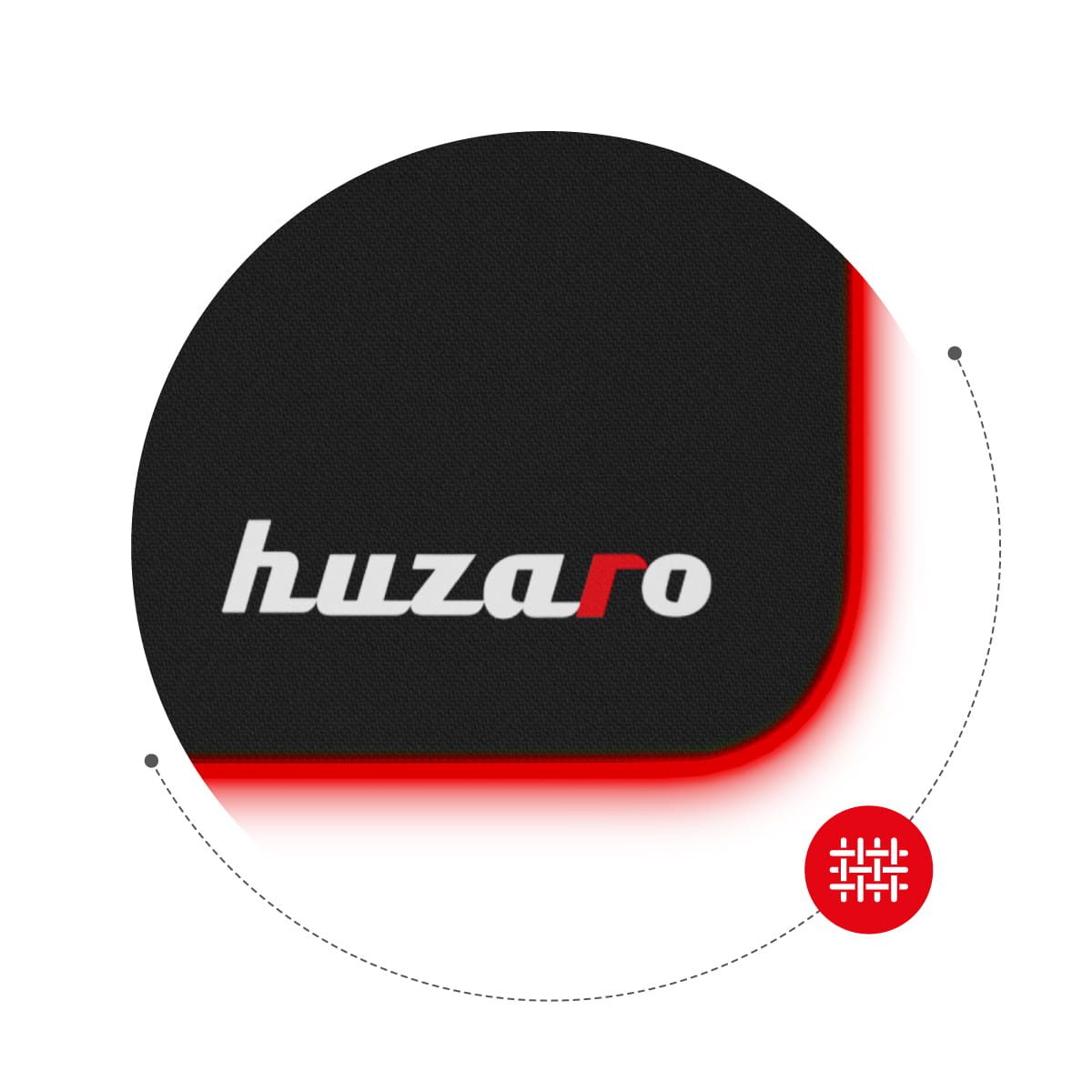 Huzaro 2.0 XL RGB žaidimų pelės kilimėlis