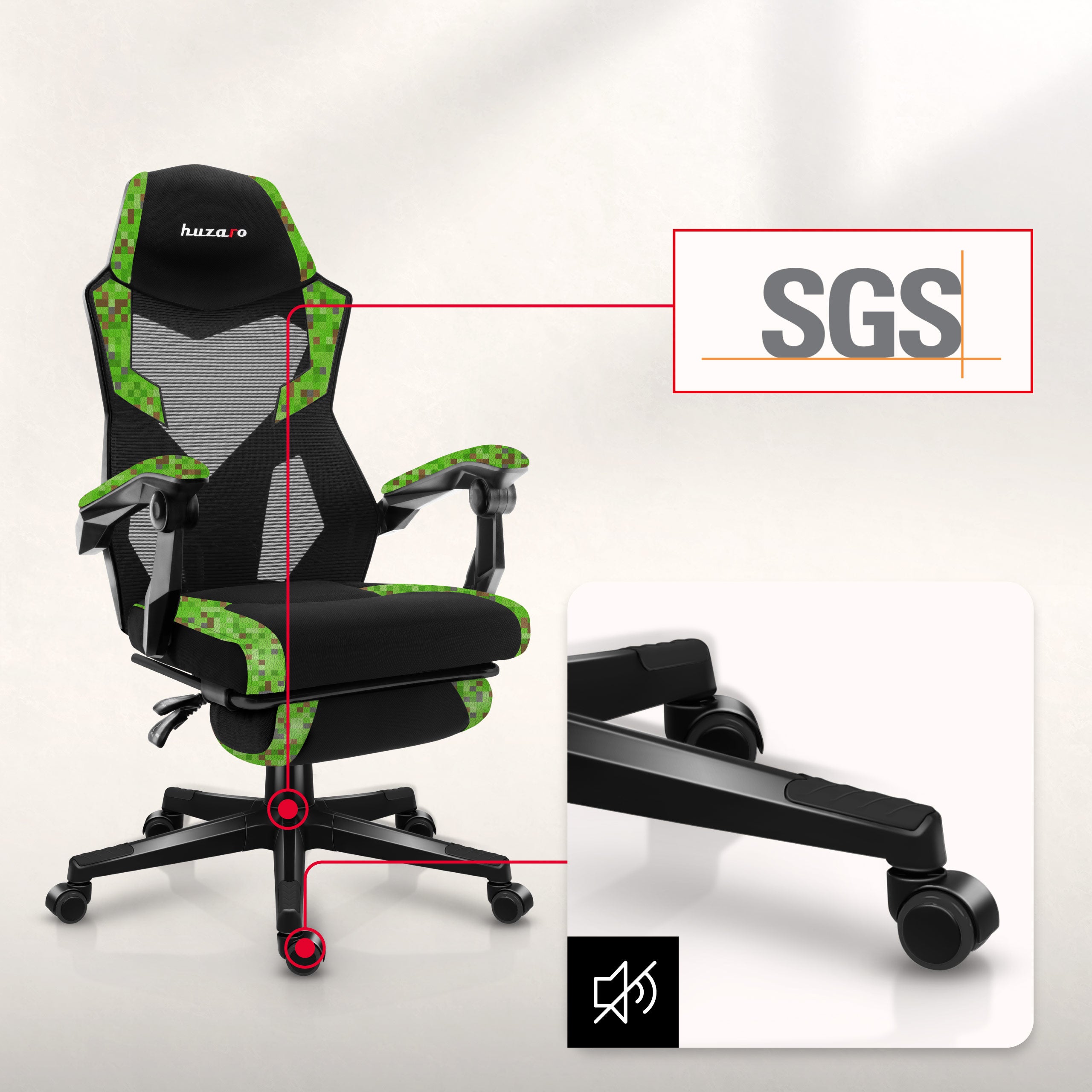 Huzaro Combat 3.1 Pixel žaidimų kėdė