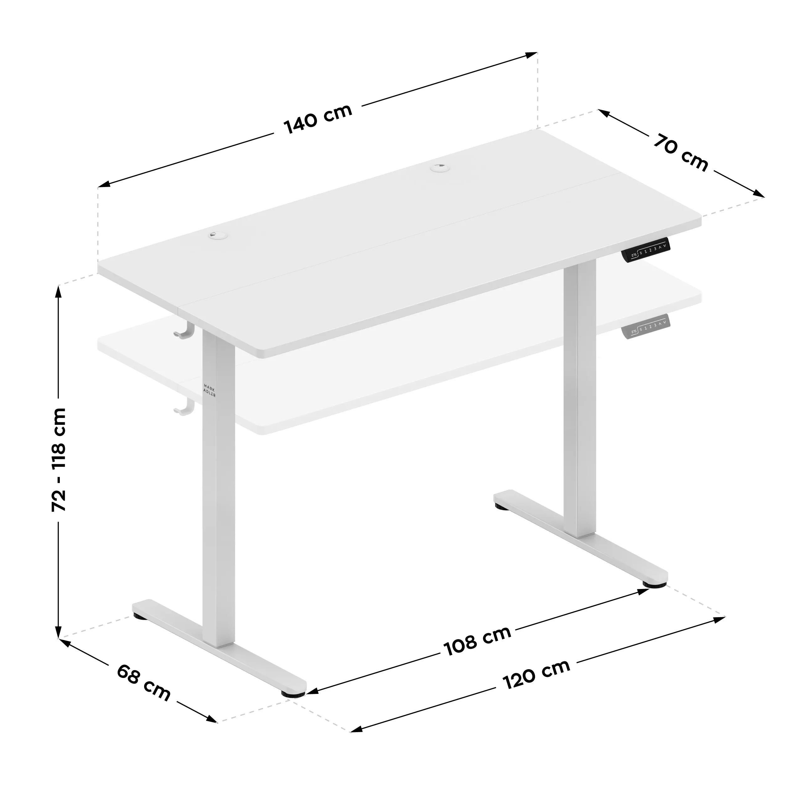 Mark Adler Leader 7.3 Juodas Elektrinis stalas