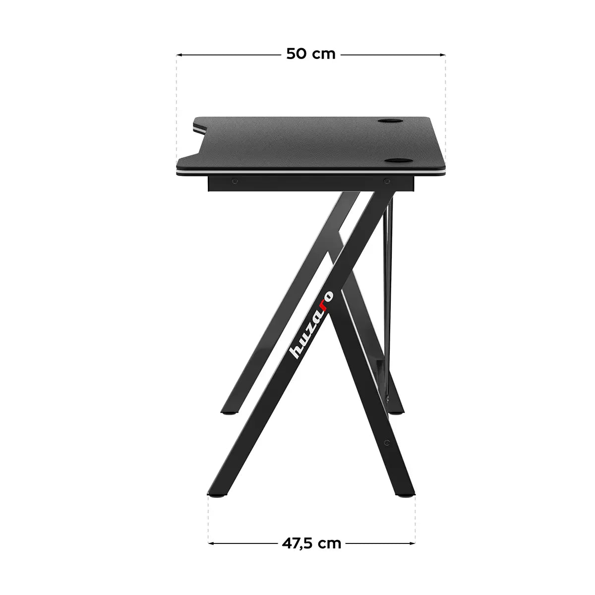 Huzaro Hero 1.4 Black žaidimų stalas