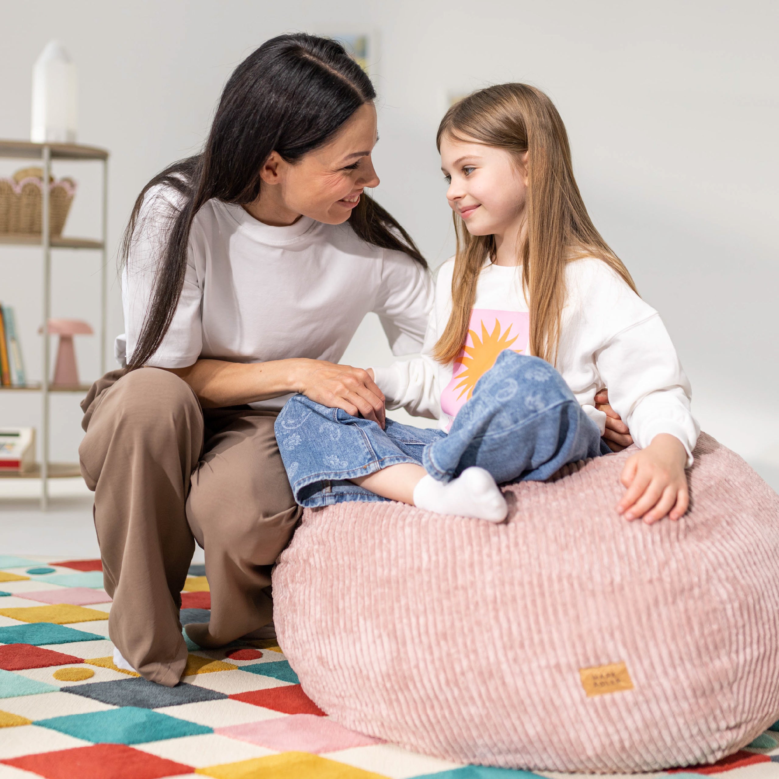 Rožinis velvetinis sėdmaišis Mark Adler Comfy 1.0 Pink