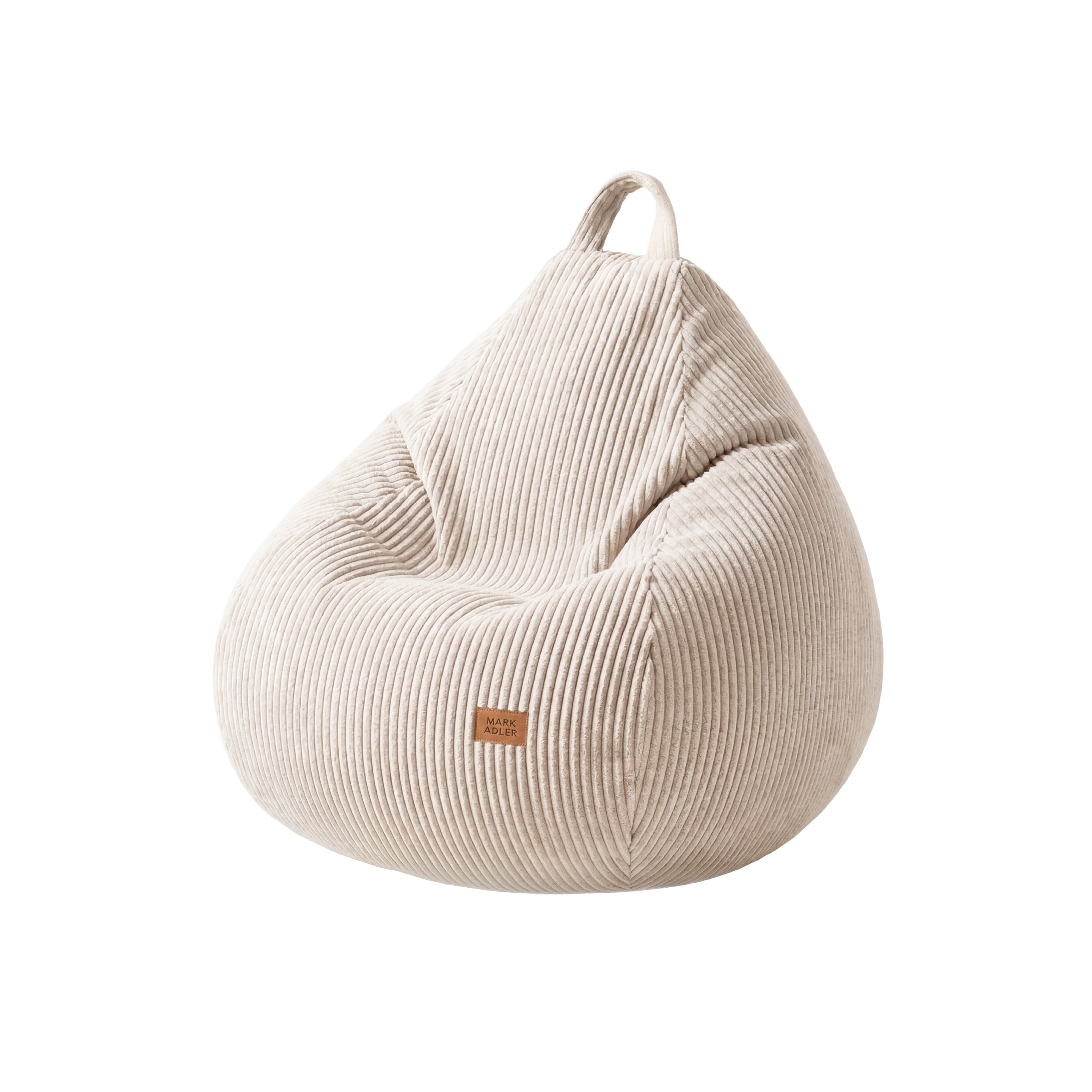 Bėžinis velvetinis sėdmaišis Mark Adler Comfy 1.0 Beige