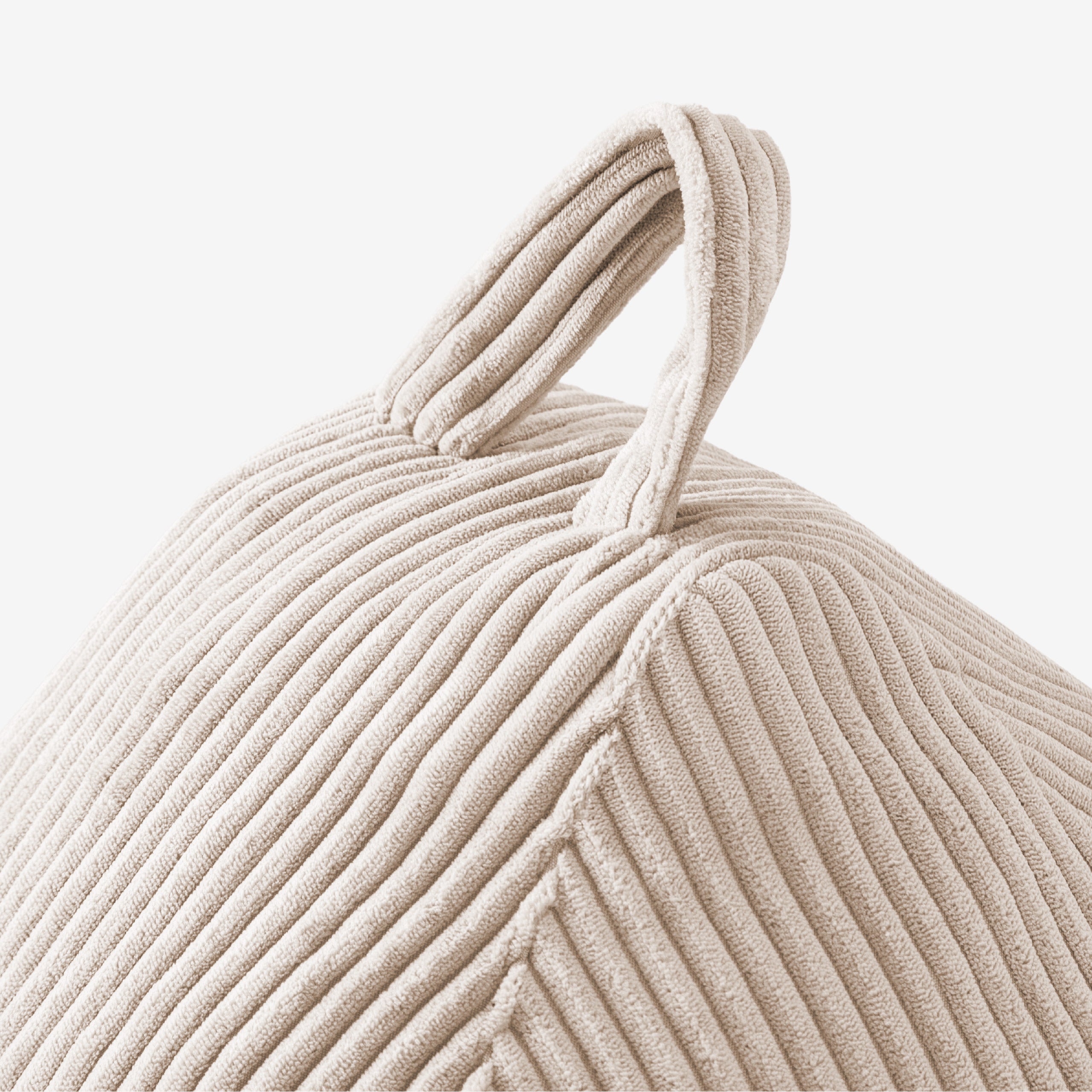 Bėžinis velvetinis sėdmaišis Mark Adler Comfy 1.0 Beige