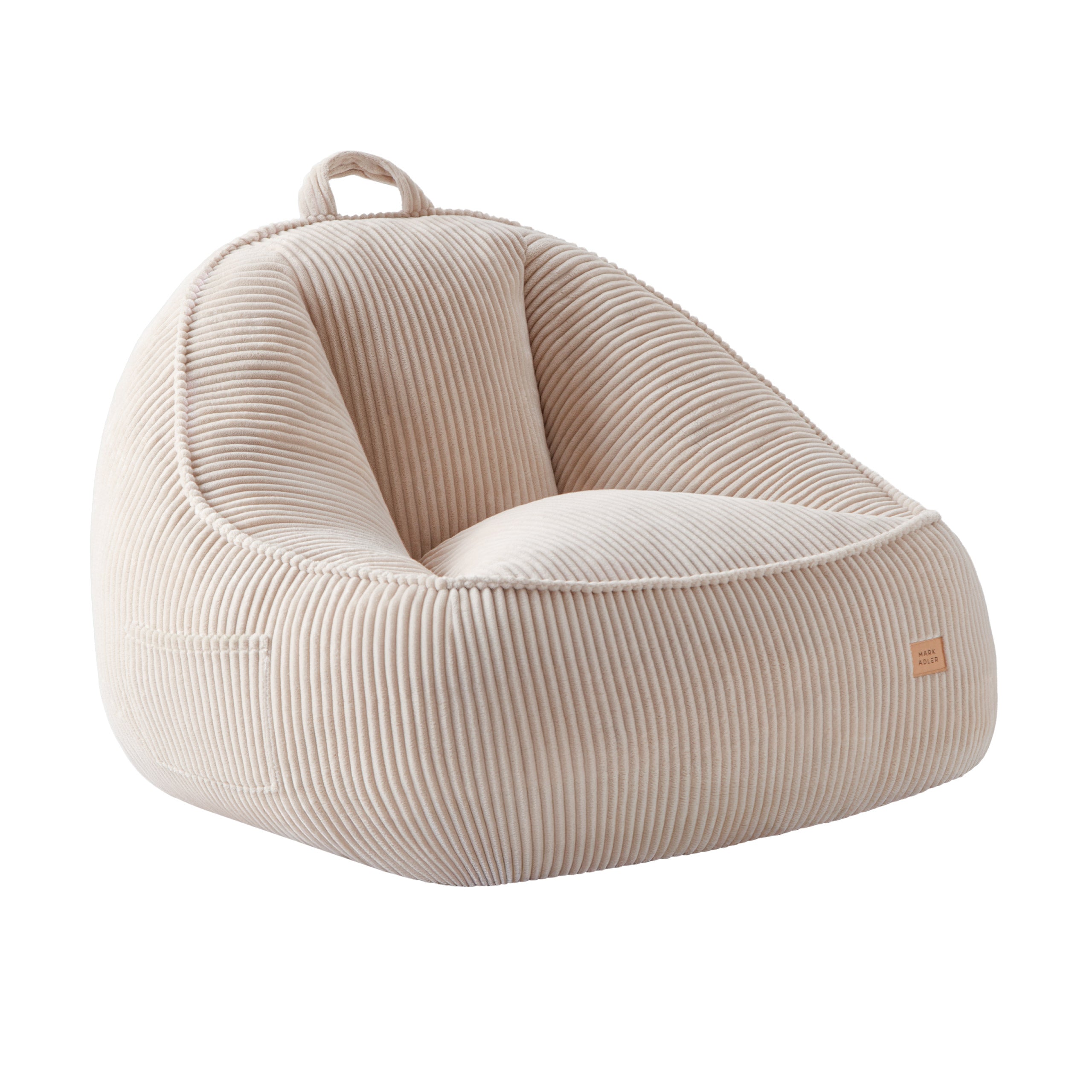 Sėdmaišis su atlošu iš velveto Mark Adler Comfy 4.0 Beige