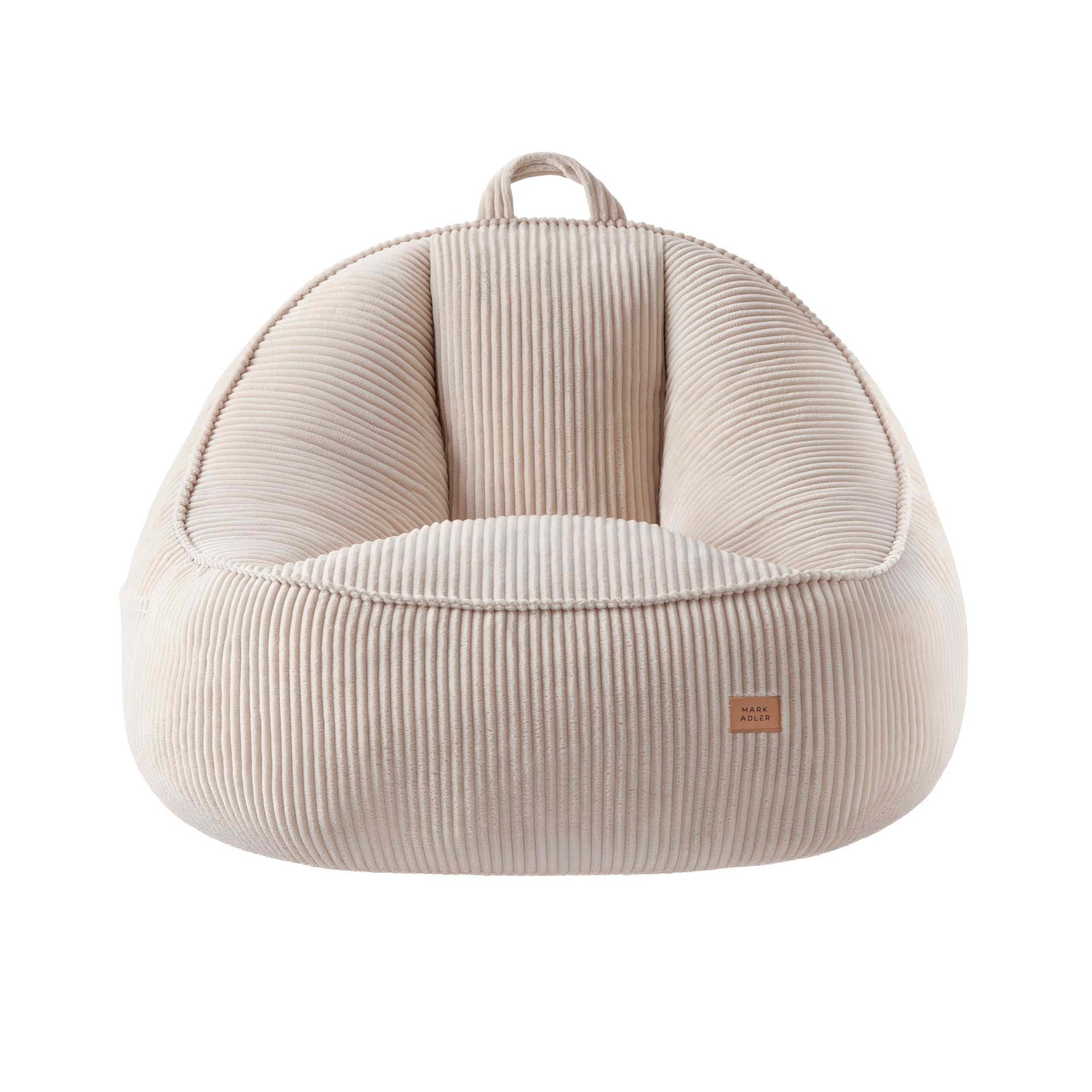 Sėdmaišis su atlošu iš velveto Mark Adler Comfy 4.0 Beige