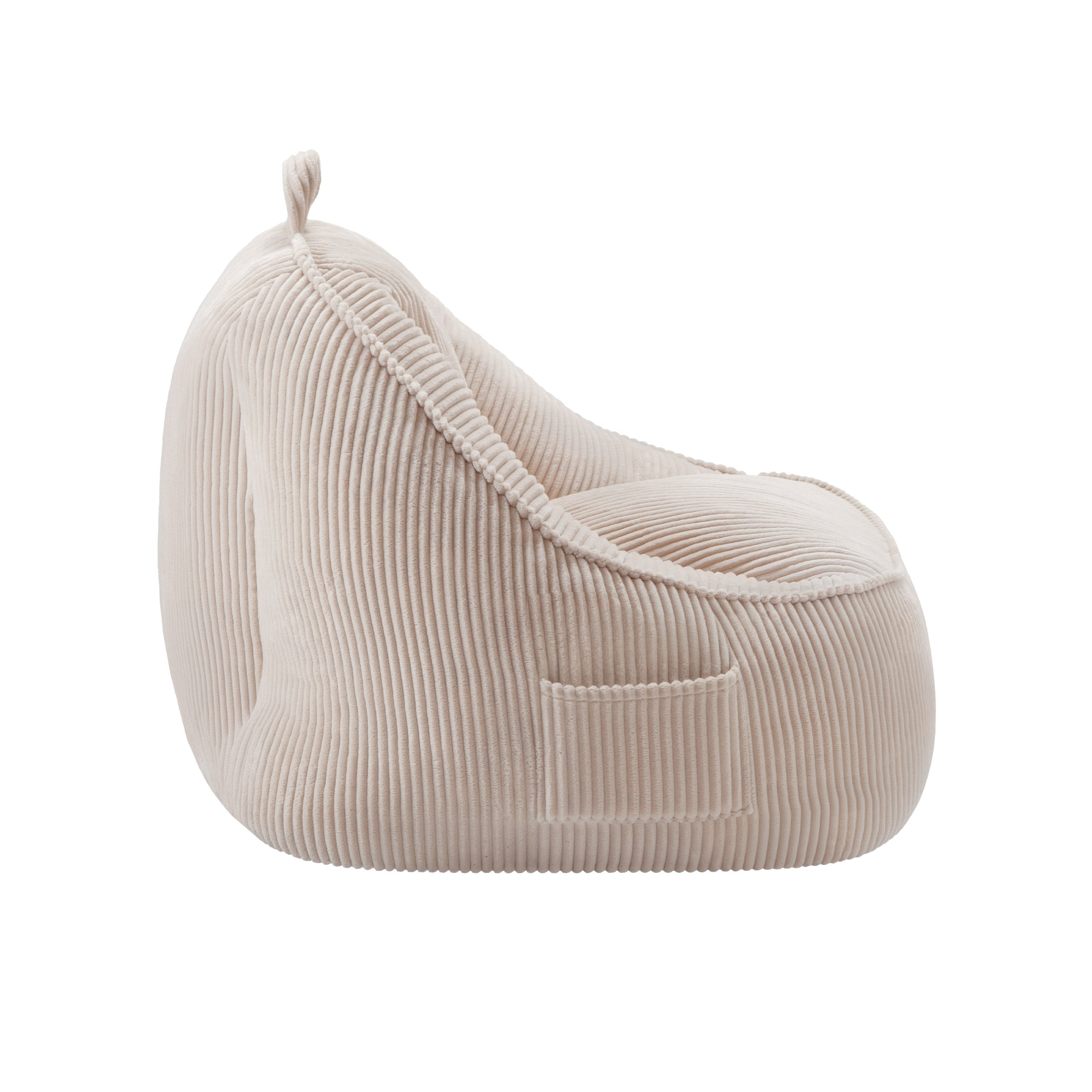 Sėdmaišis su atlošu iš velveto Mark Adler Comfy 4.0 Beige