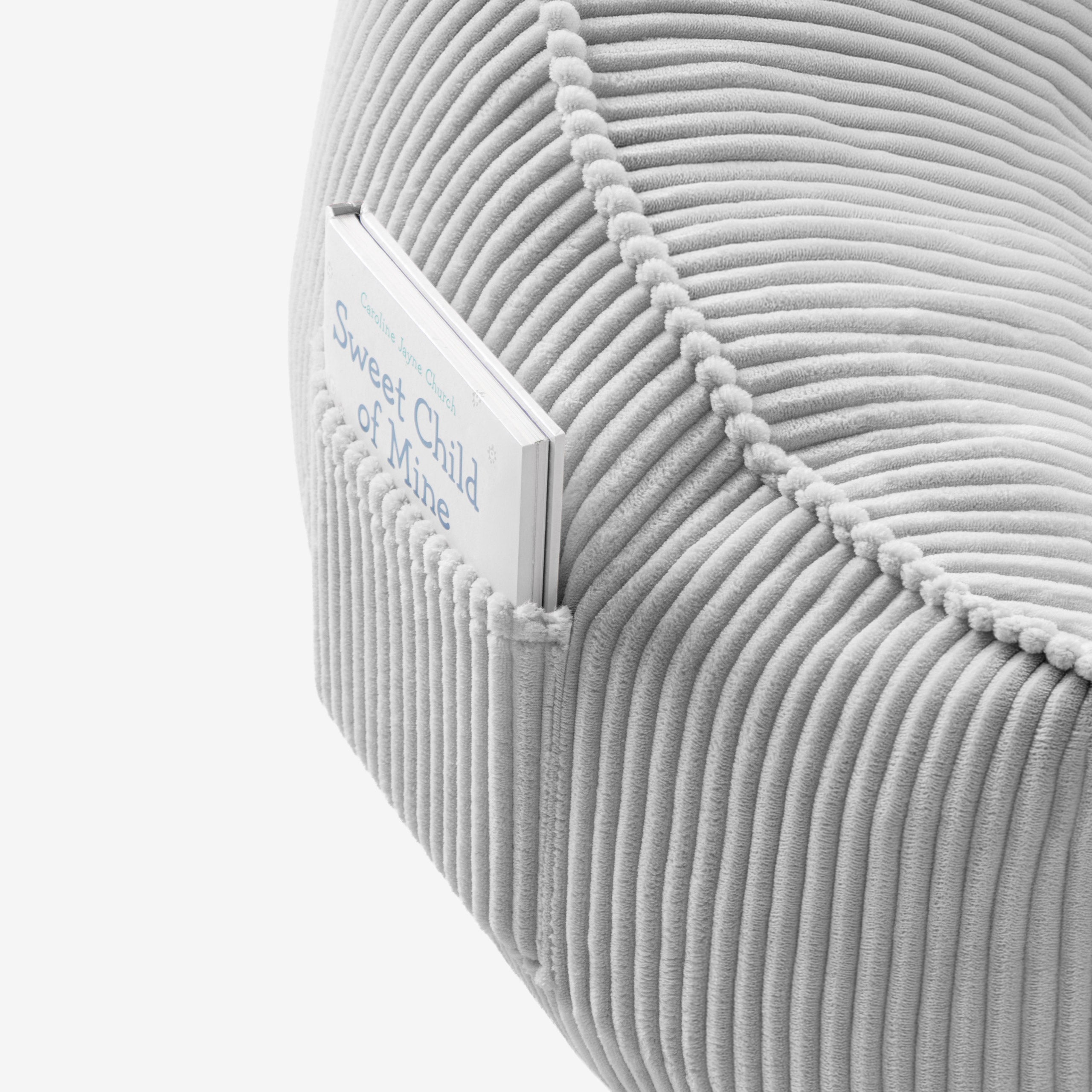 Sėdmaišis su atlošu iš velveto Mark Adler Comfy 4.0 Grey